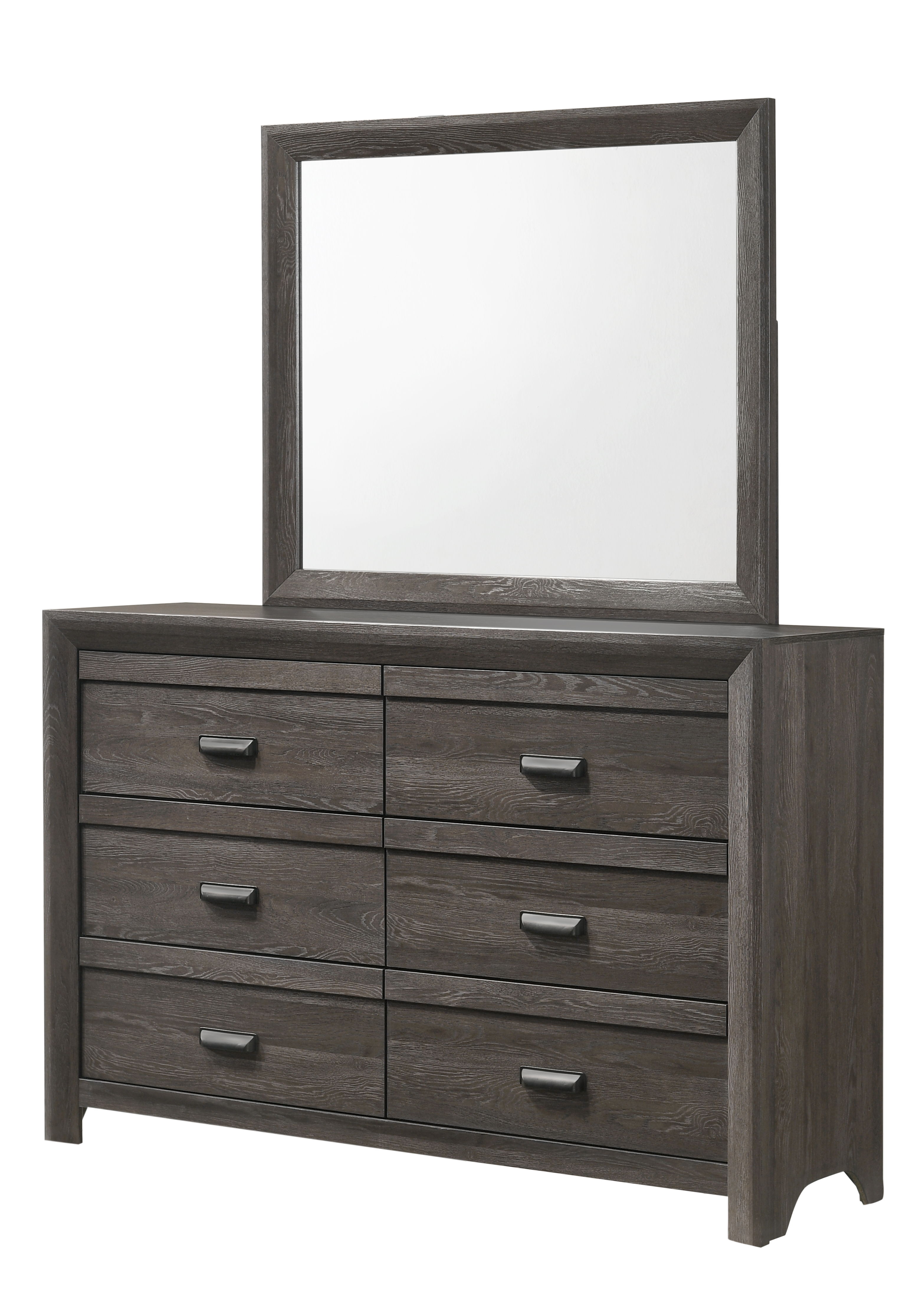 Adelaide - Dresser & Mirror - Gray