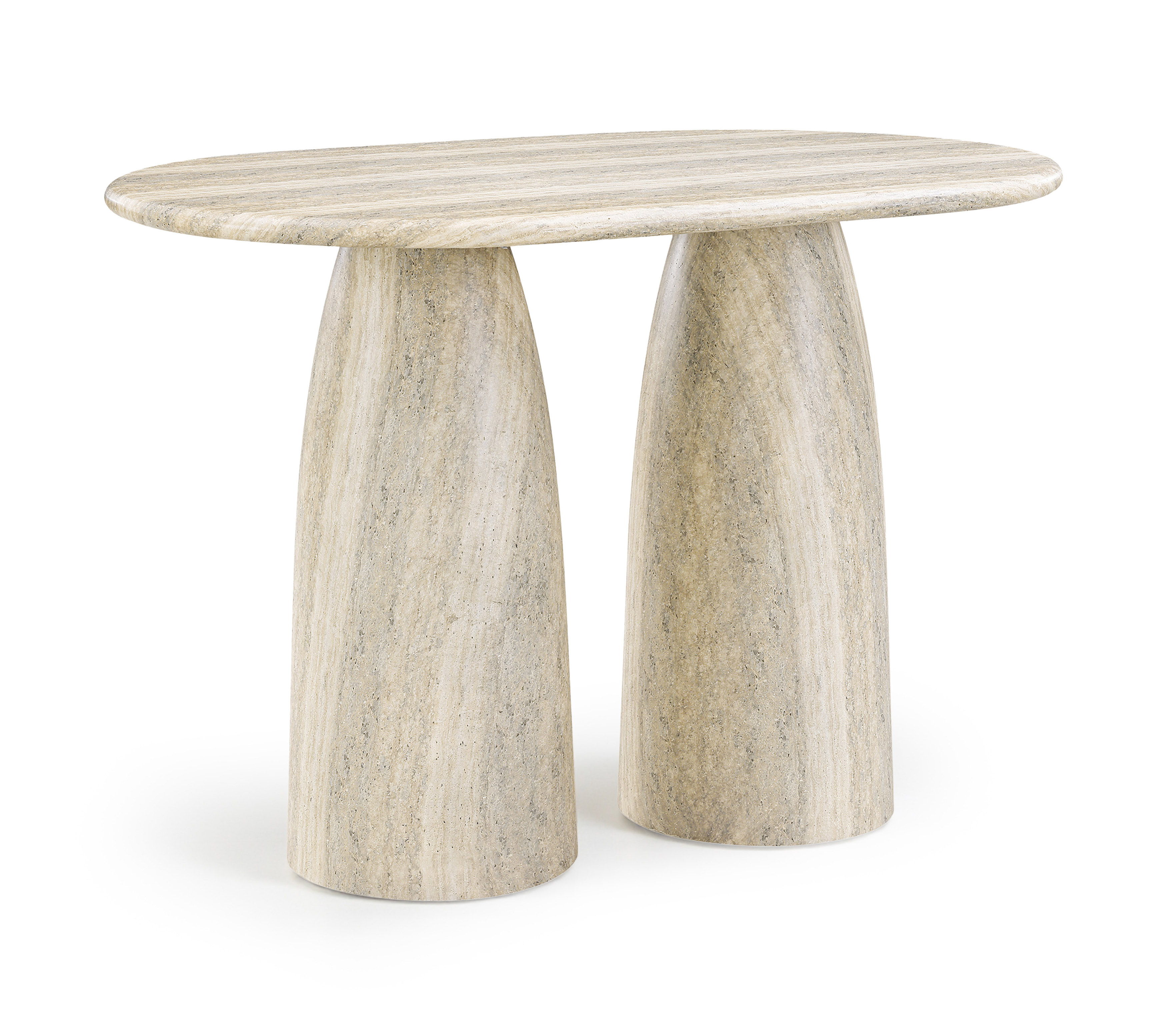 Cosenza - Concrete Indoor / Outdoor Bar Table (3 Boxes) - Travertine