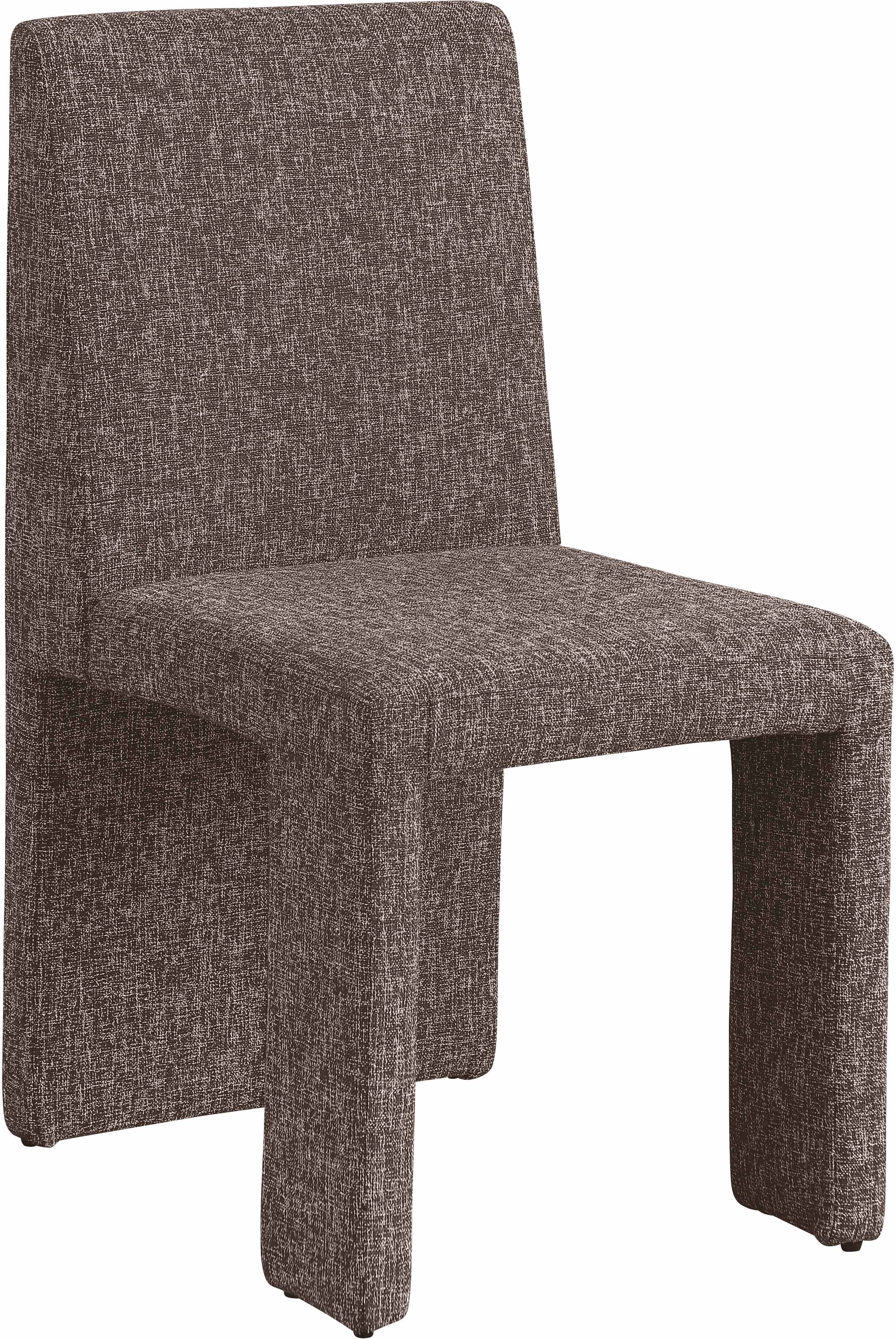 Benson - linen Dining Chair (Set of 2) - Brown