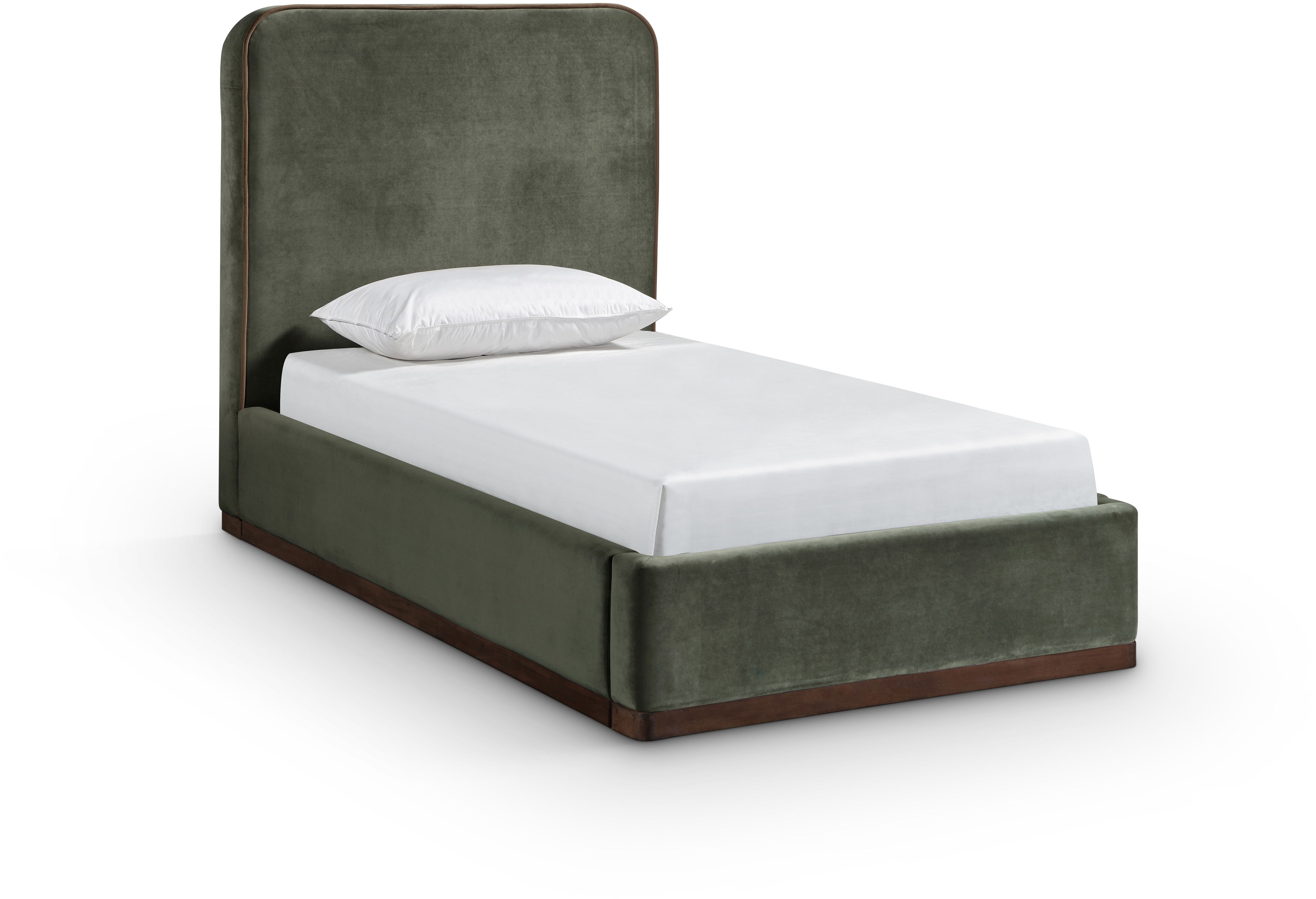 Rava - Twin Bed - Green / Brown