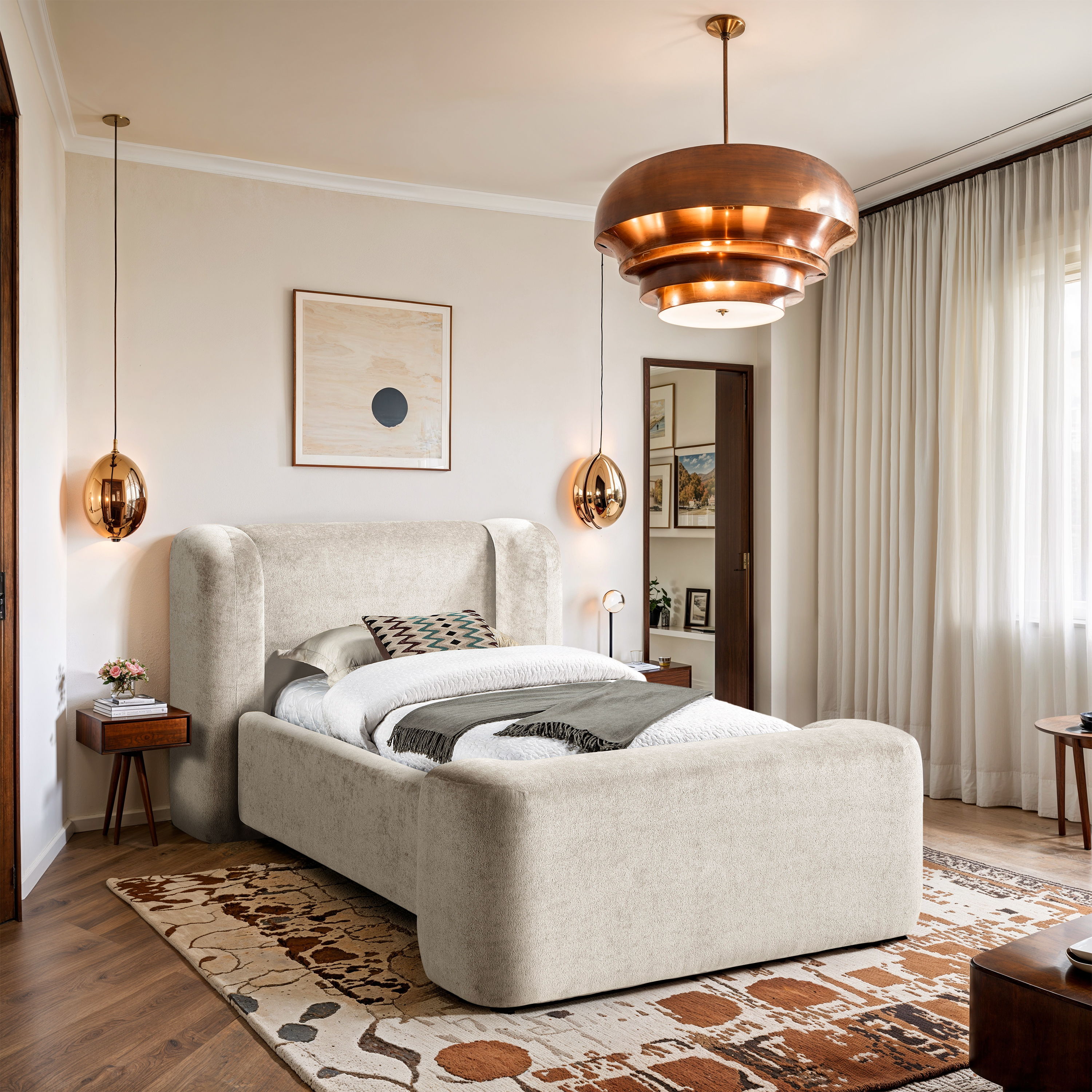 Modena - Twin Bed - Cream