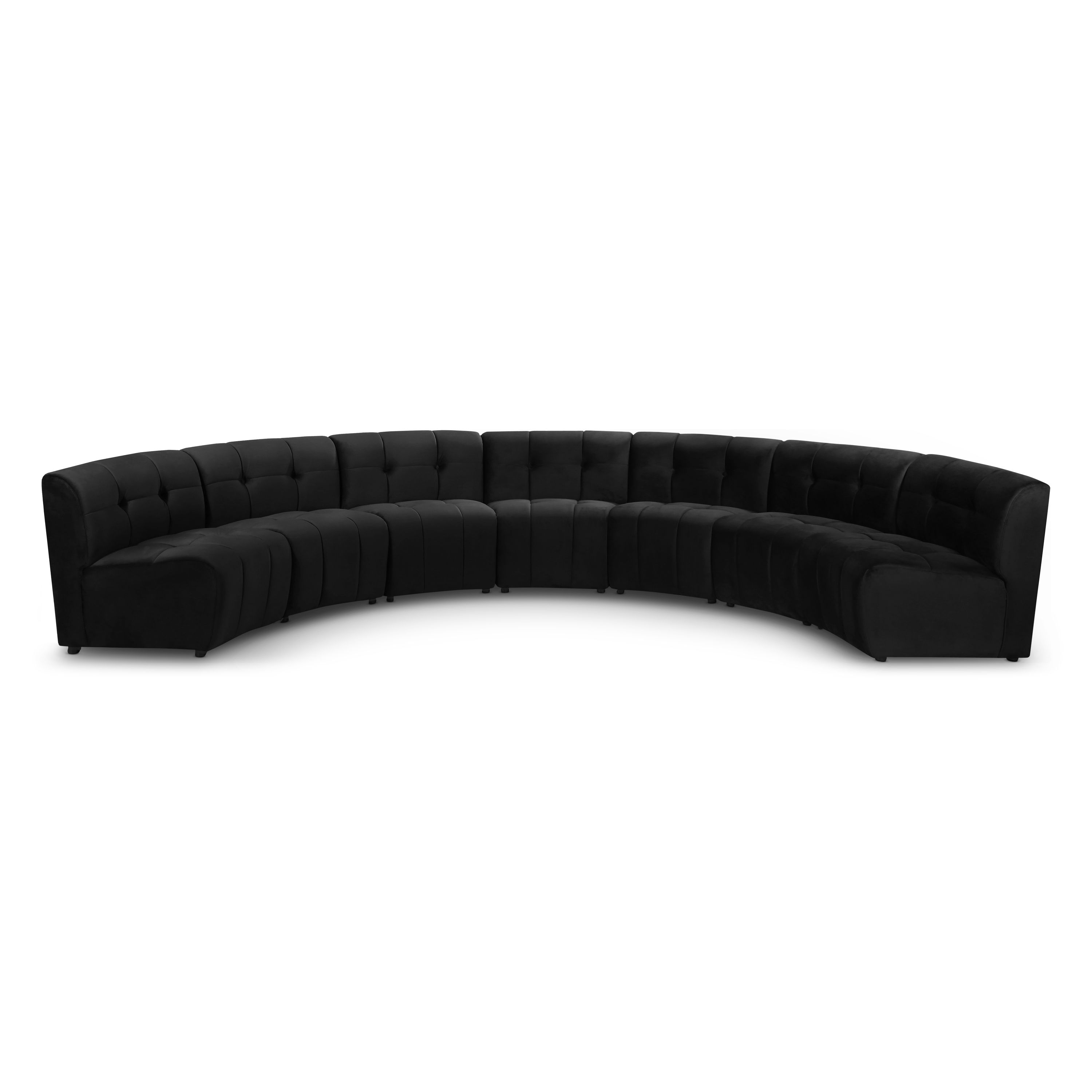 Limitless - 7 Piece Modular Sectional - Black