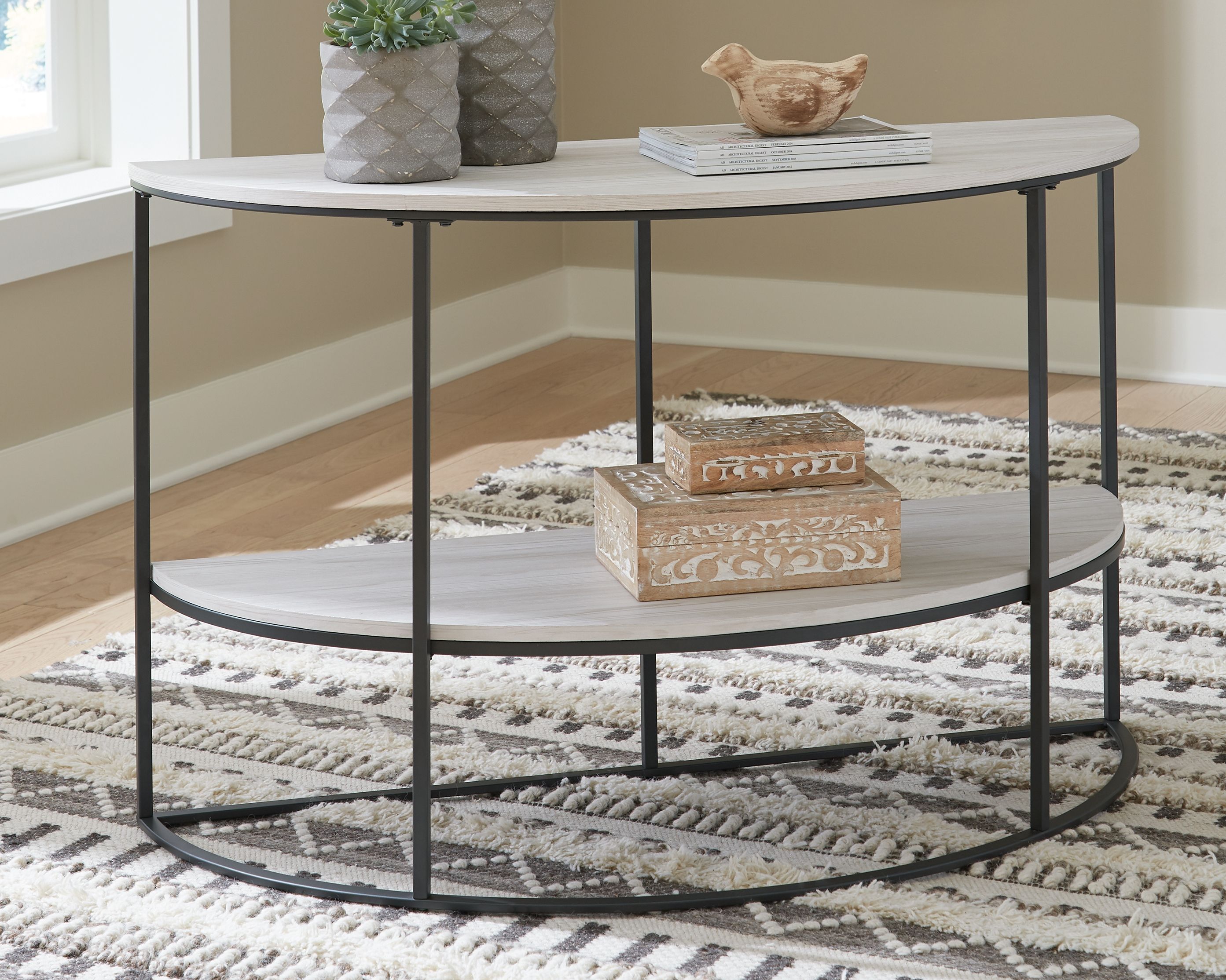 Ashley Bayflynn Console Sofa Table - Whitewash