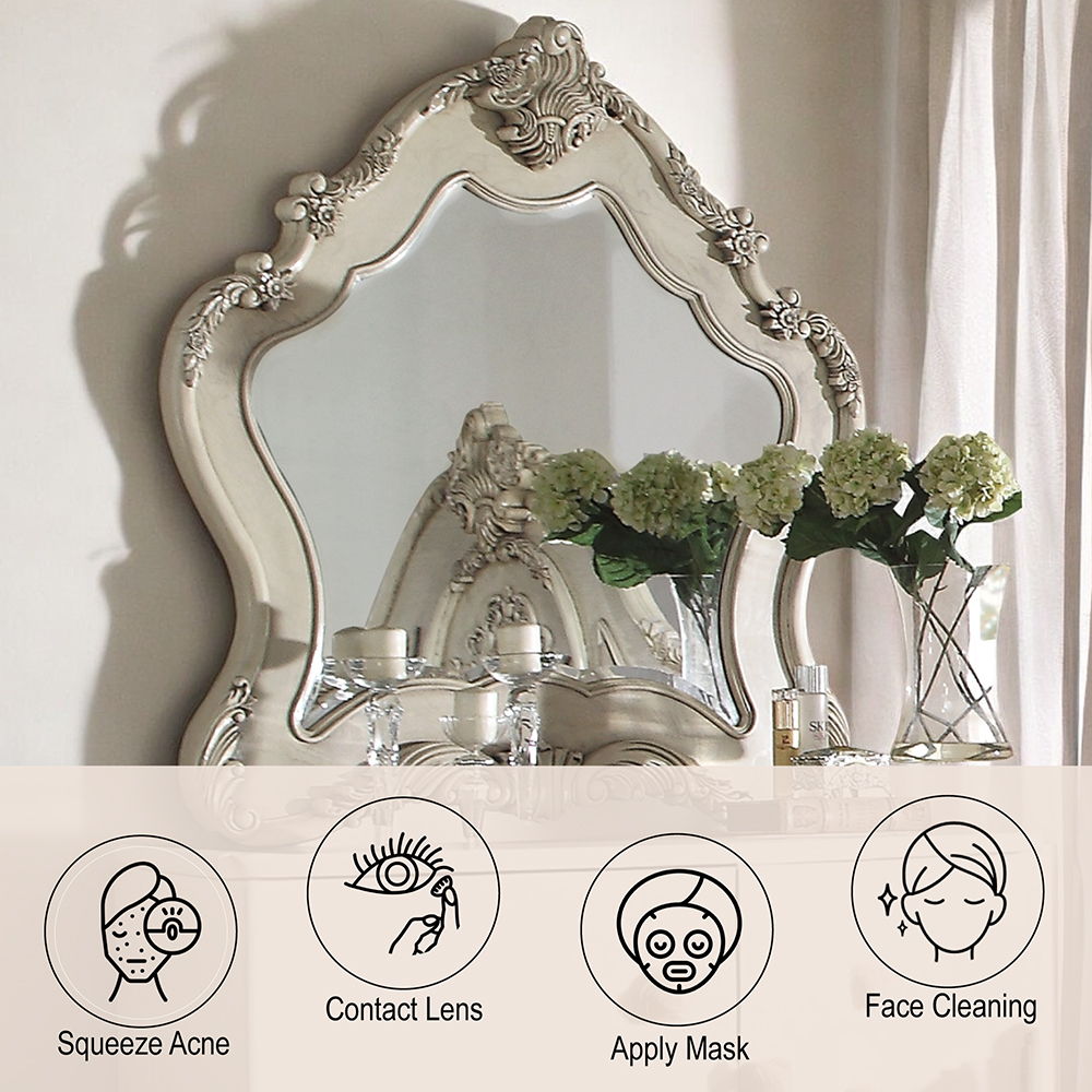 Ragenardus - Mirror - Antique White, beige, view 3