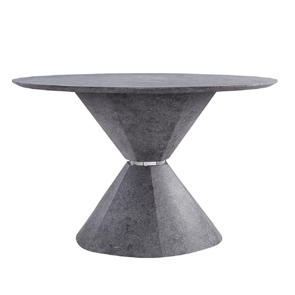 Ansonia - Dining Table - Faux Concrete, dark gray, view 2