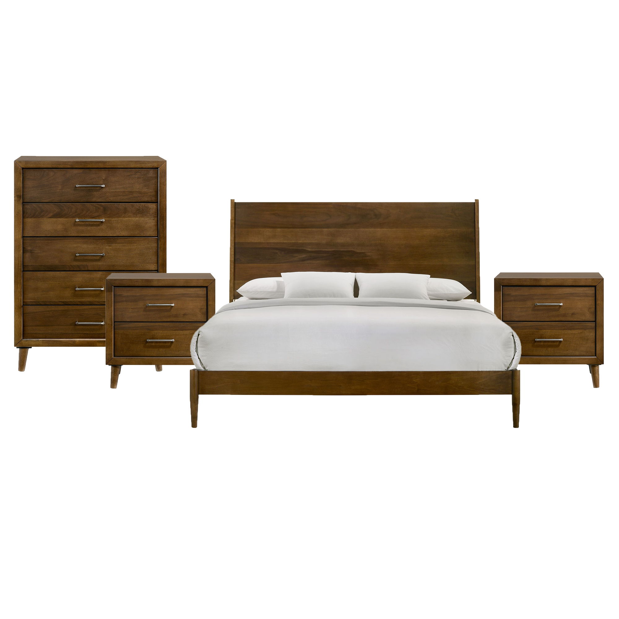 King · 4 Pc · Bedroom Set With 2 Nightstands & Chest