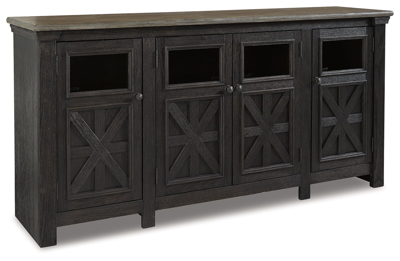 Ashley Furniture Tyler Creek - Extra Large TV Stand - Black / Gray - Image 5