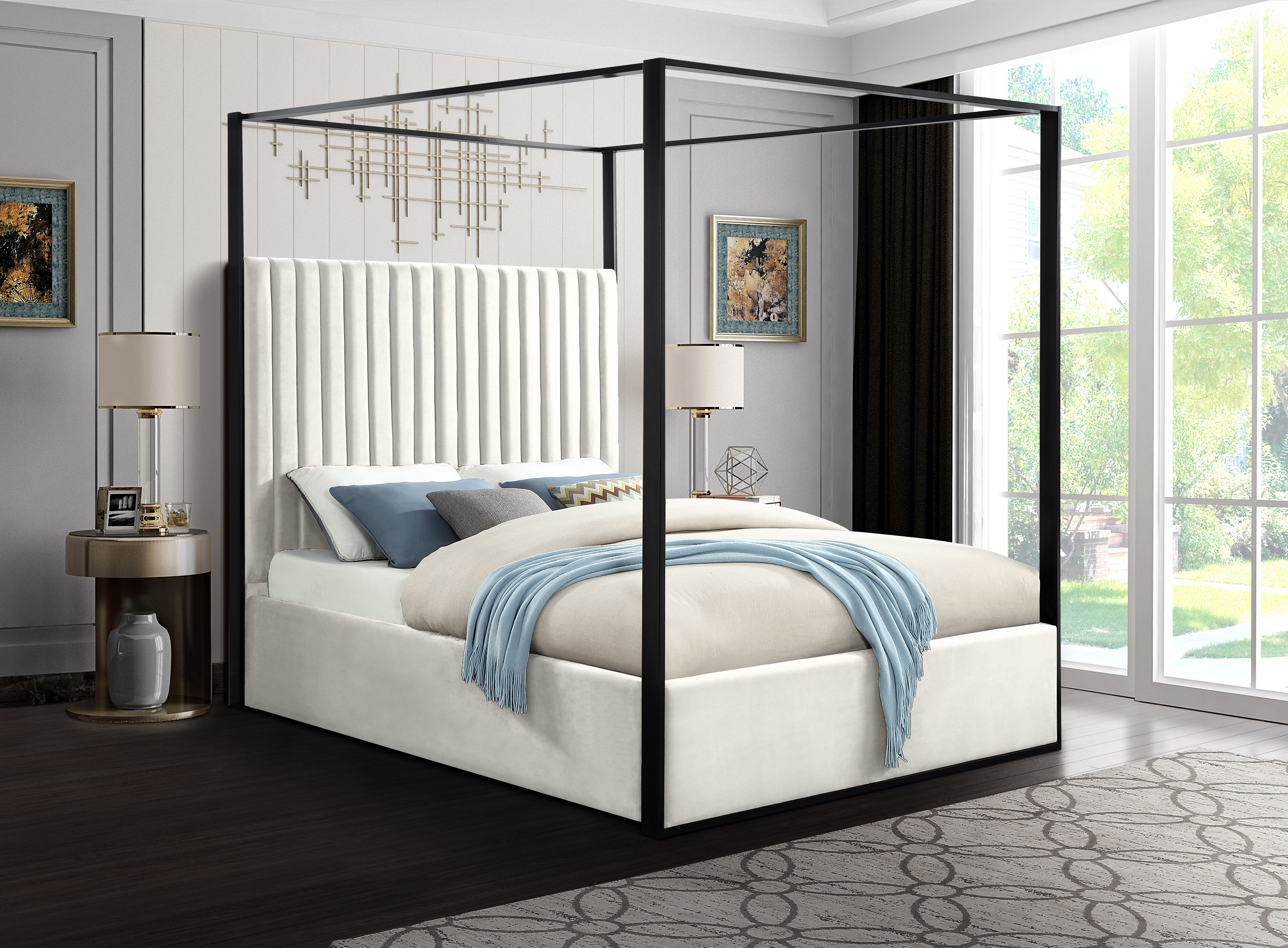 Jax - King Bed - Cream