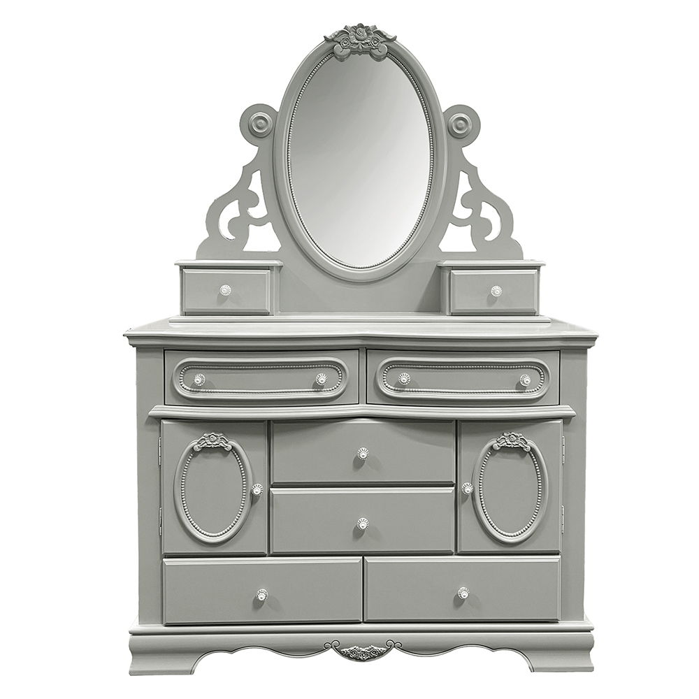 Flora - Mirror With Jewlery - Gray, light gray, view 5