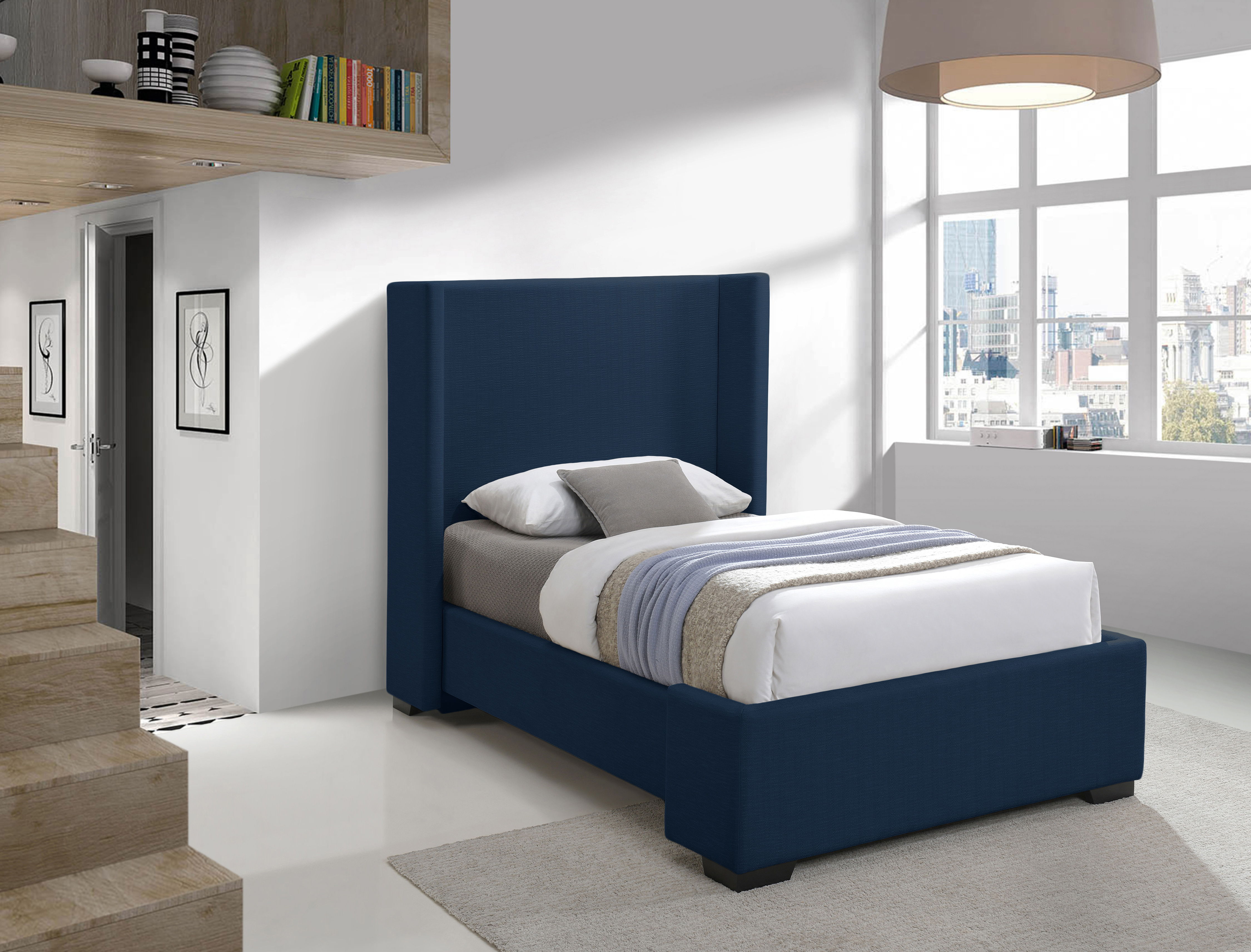 Oxford - Twin Bed - Navy
