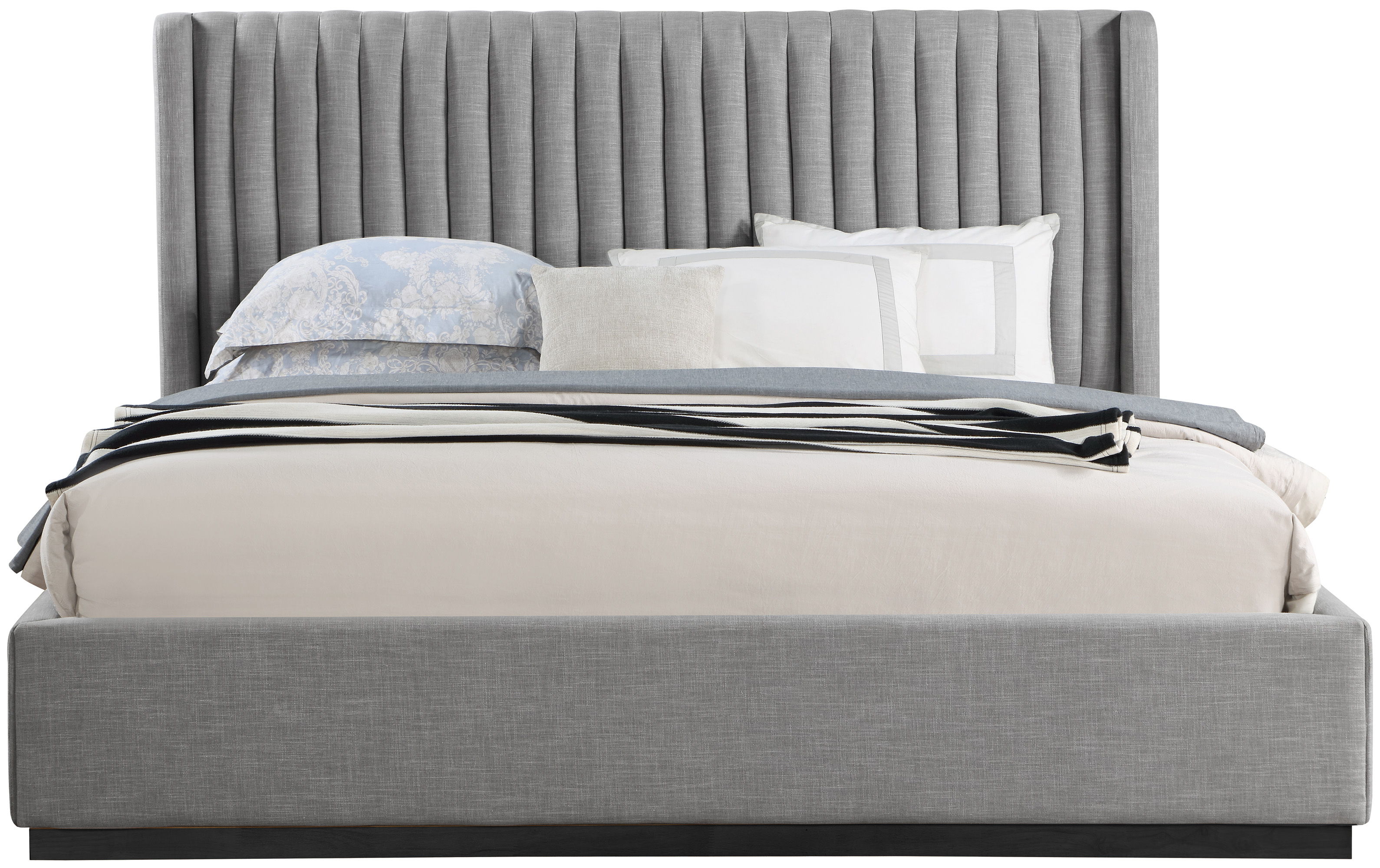Logan - King Bed - Gray