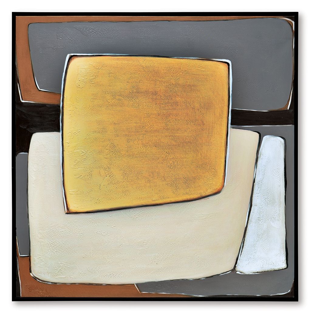 Ashley Furniture Actman - Wall Art - Cream / Brown / Gray - Image 6