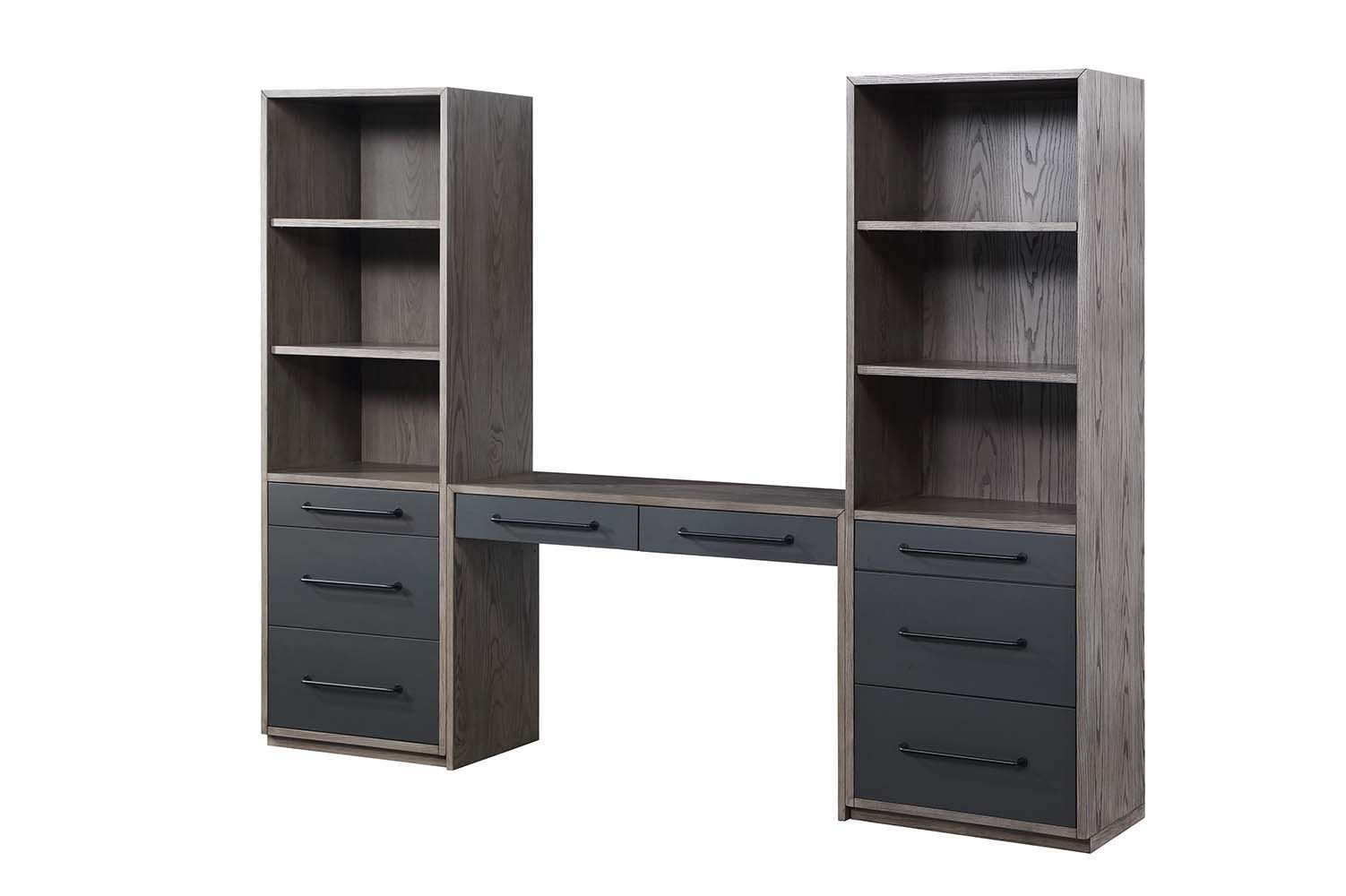 Estevon - Writing Desk - Gray Oak, dark gray, view 5