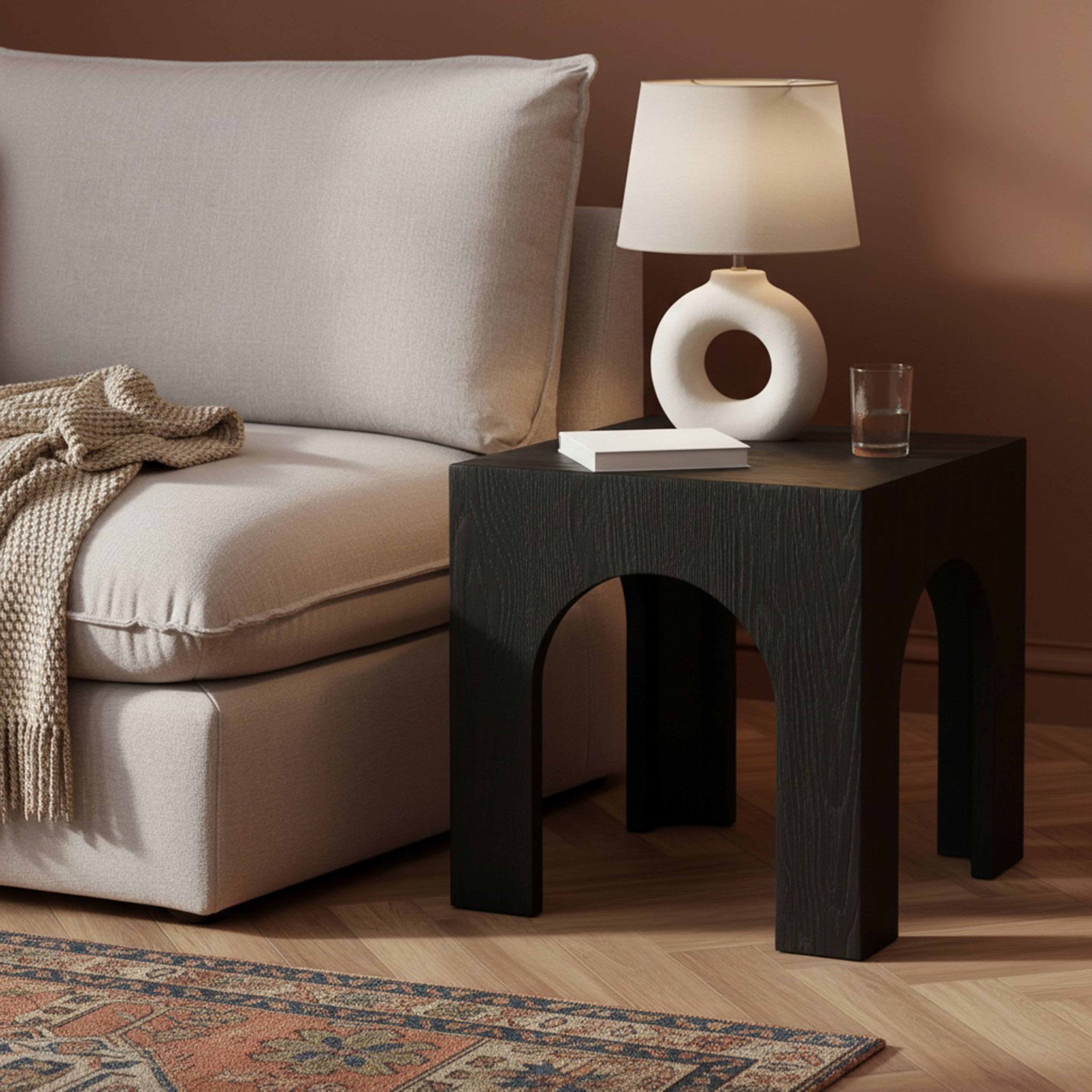 Arch - End Table - Black