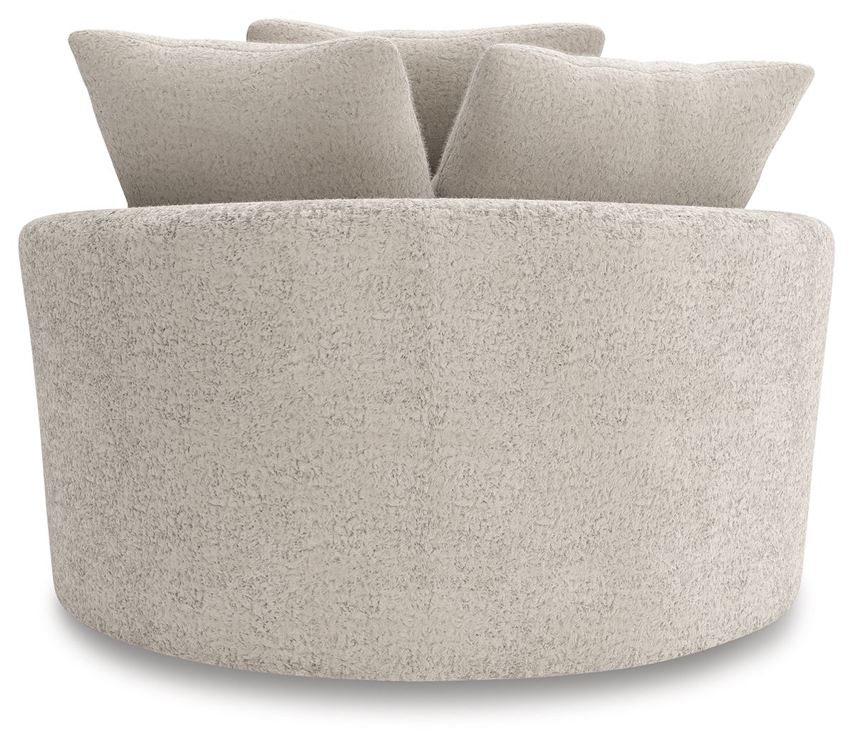 Ashley Furniture Cuddle Plush - Oversized Swivel Accent Chair - Arctic - Image 4