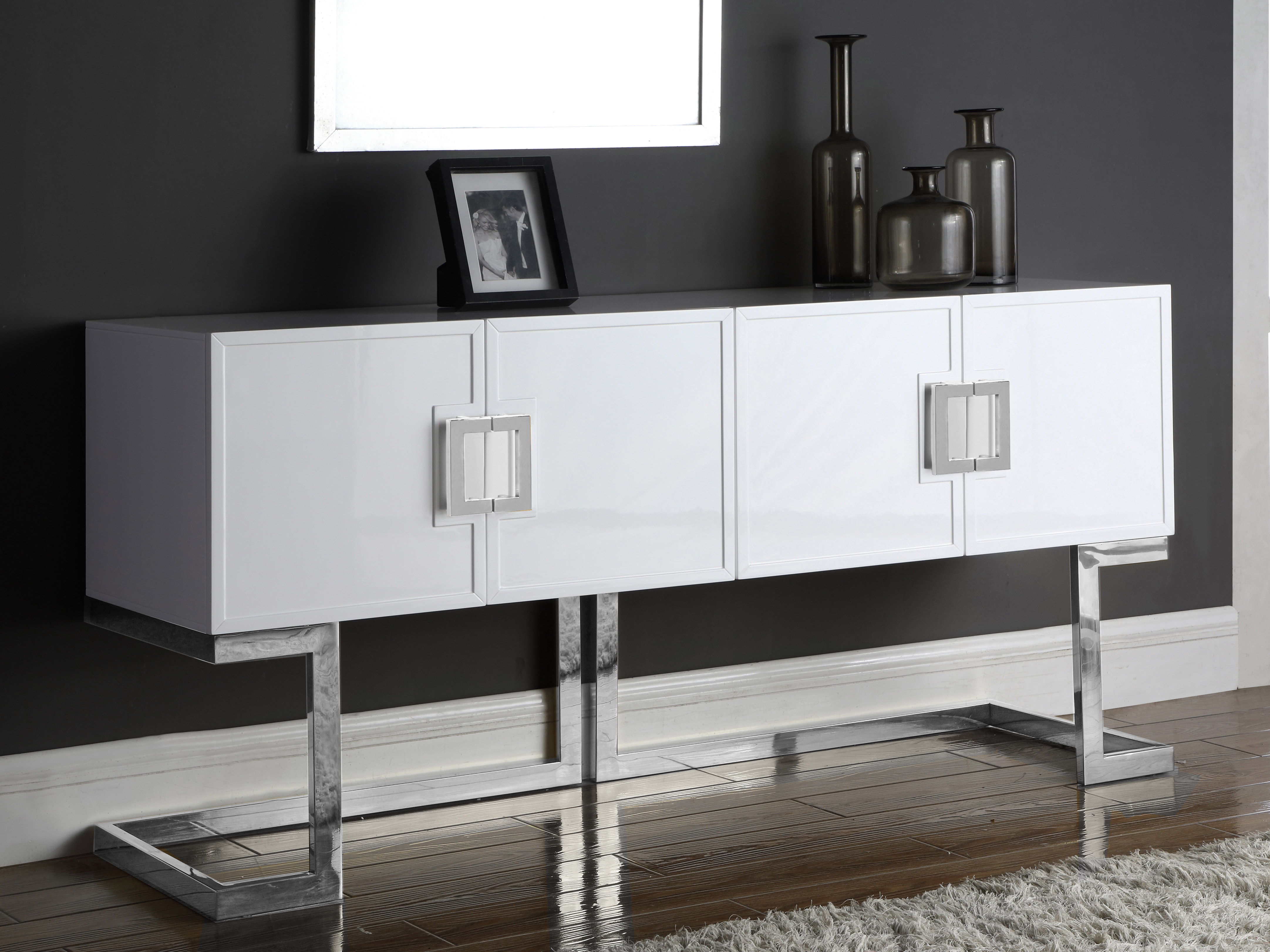 Beth - Sideboard - Chrome Lacquer