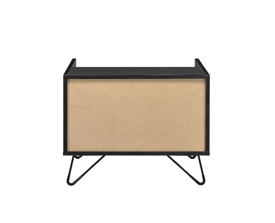 Melkree - Accent Table - Oak & Black, black, view 6