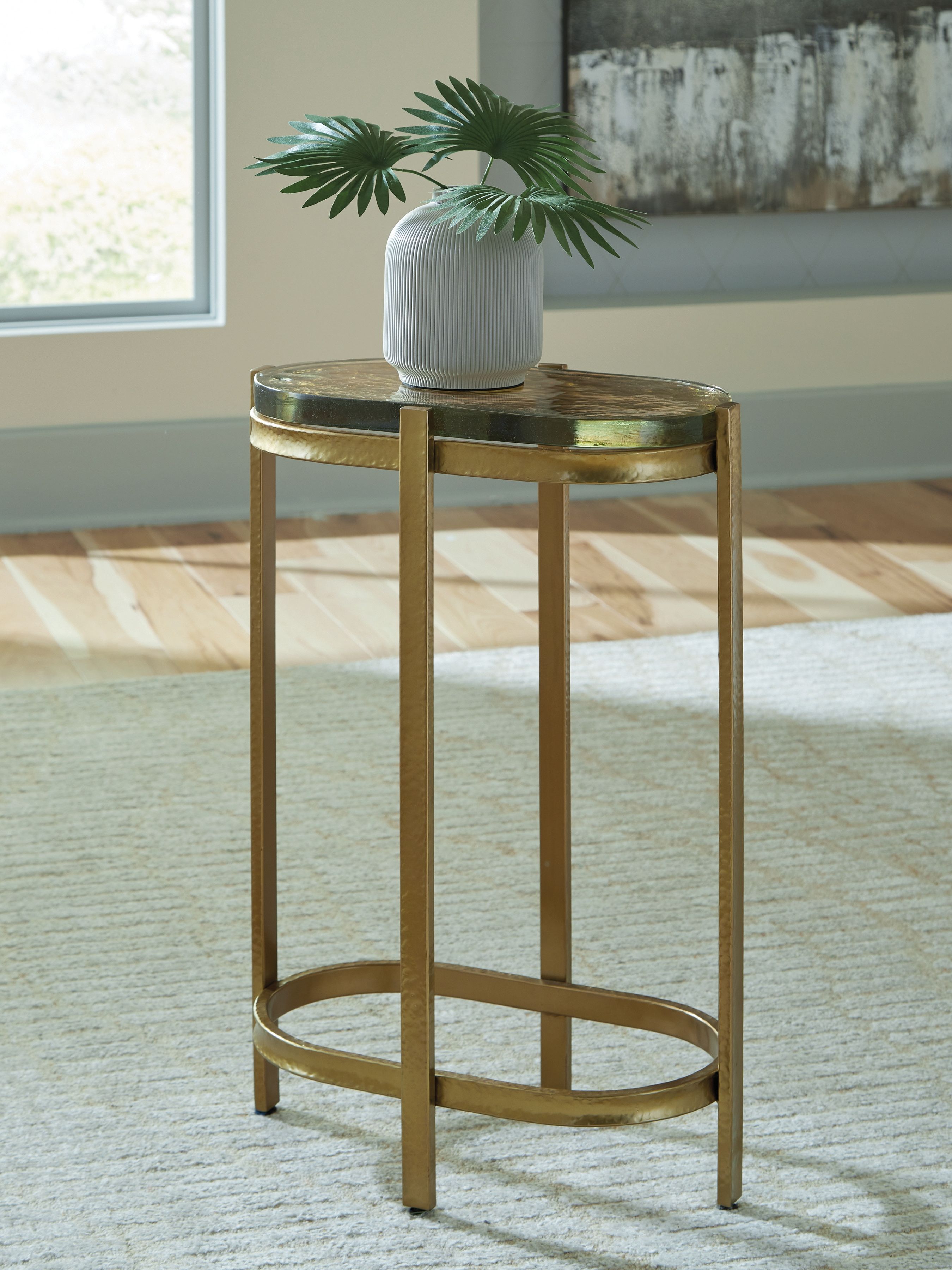 Ashley Furniture Porterville - Accent Table - Gold Finish - Image 2