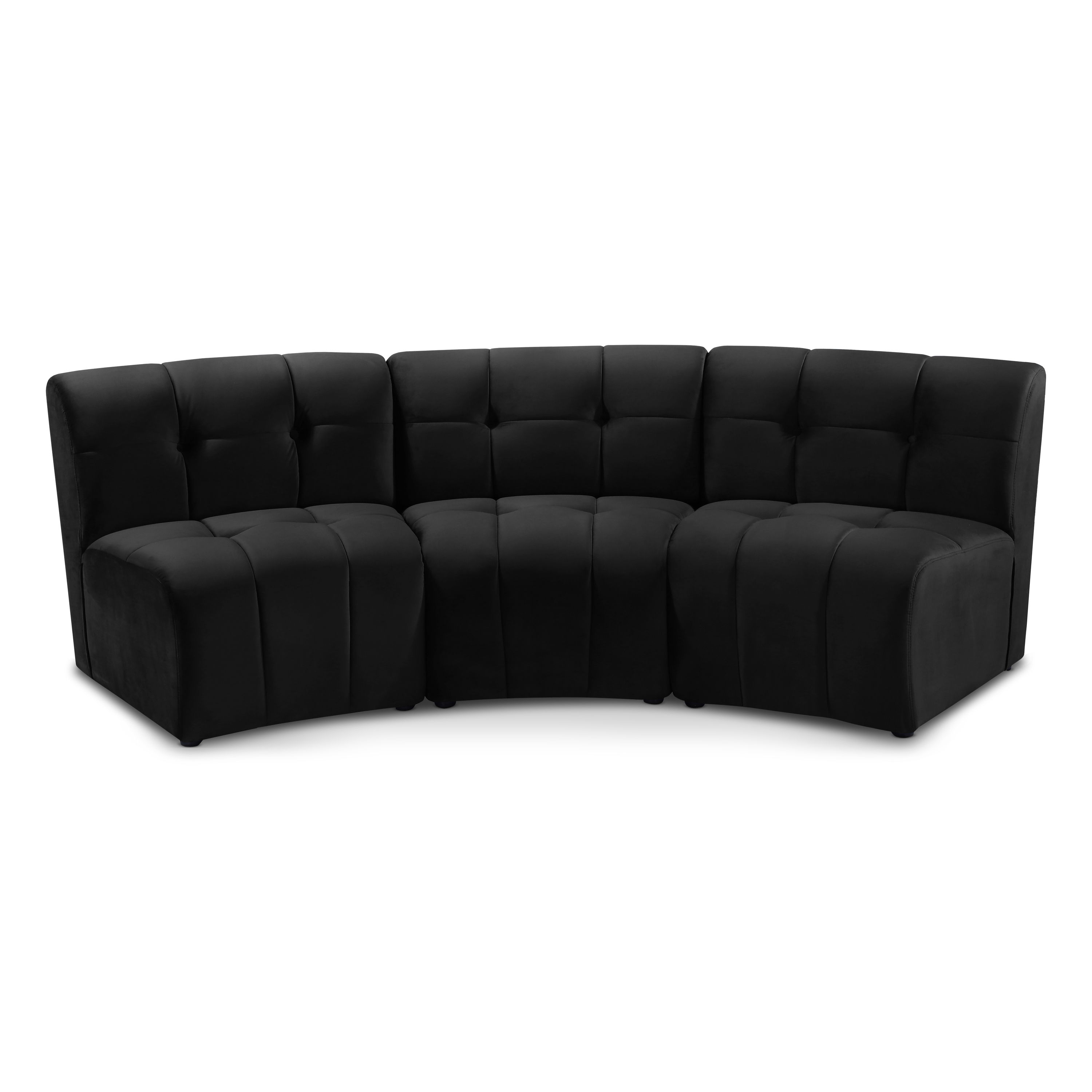 Limitless - 3 Piece Modular Sectional - Black