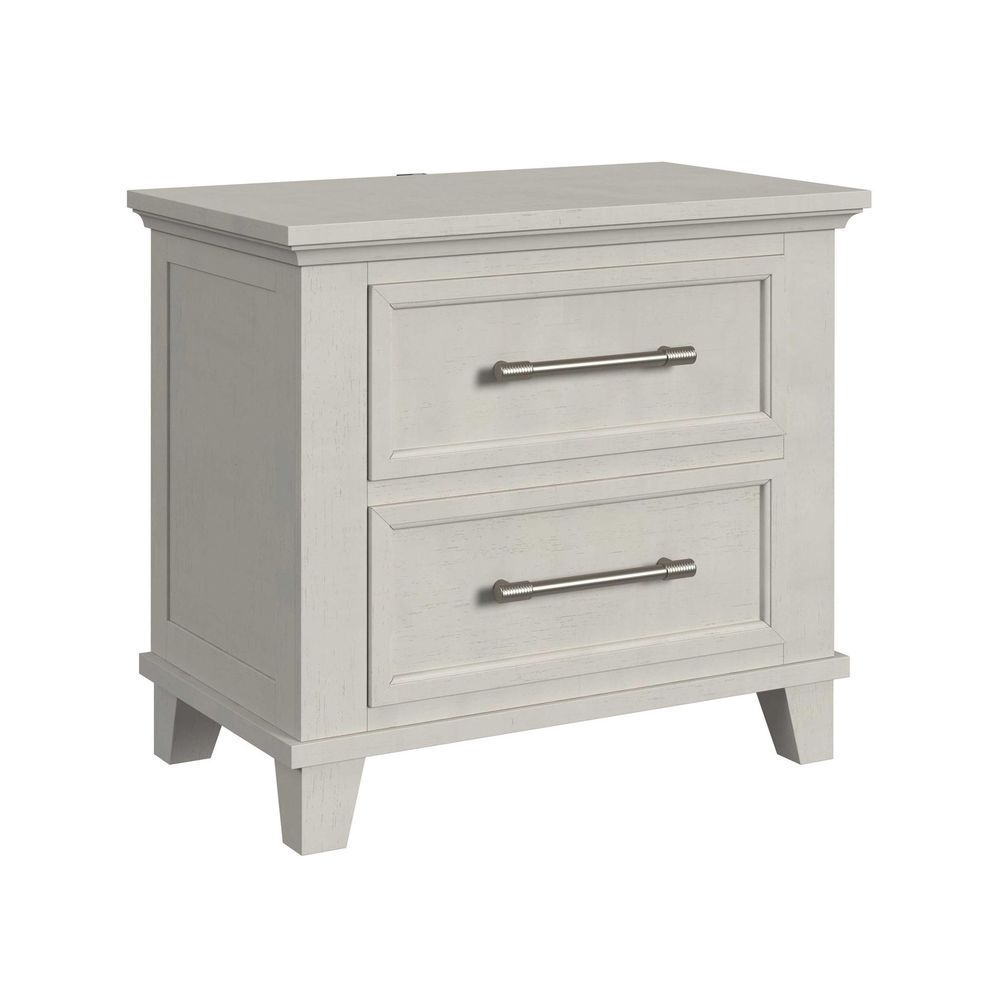 2-Drawer Nightstand With USB
