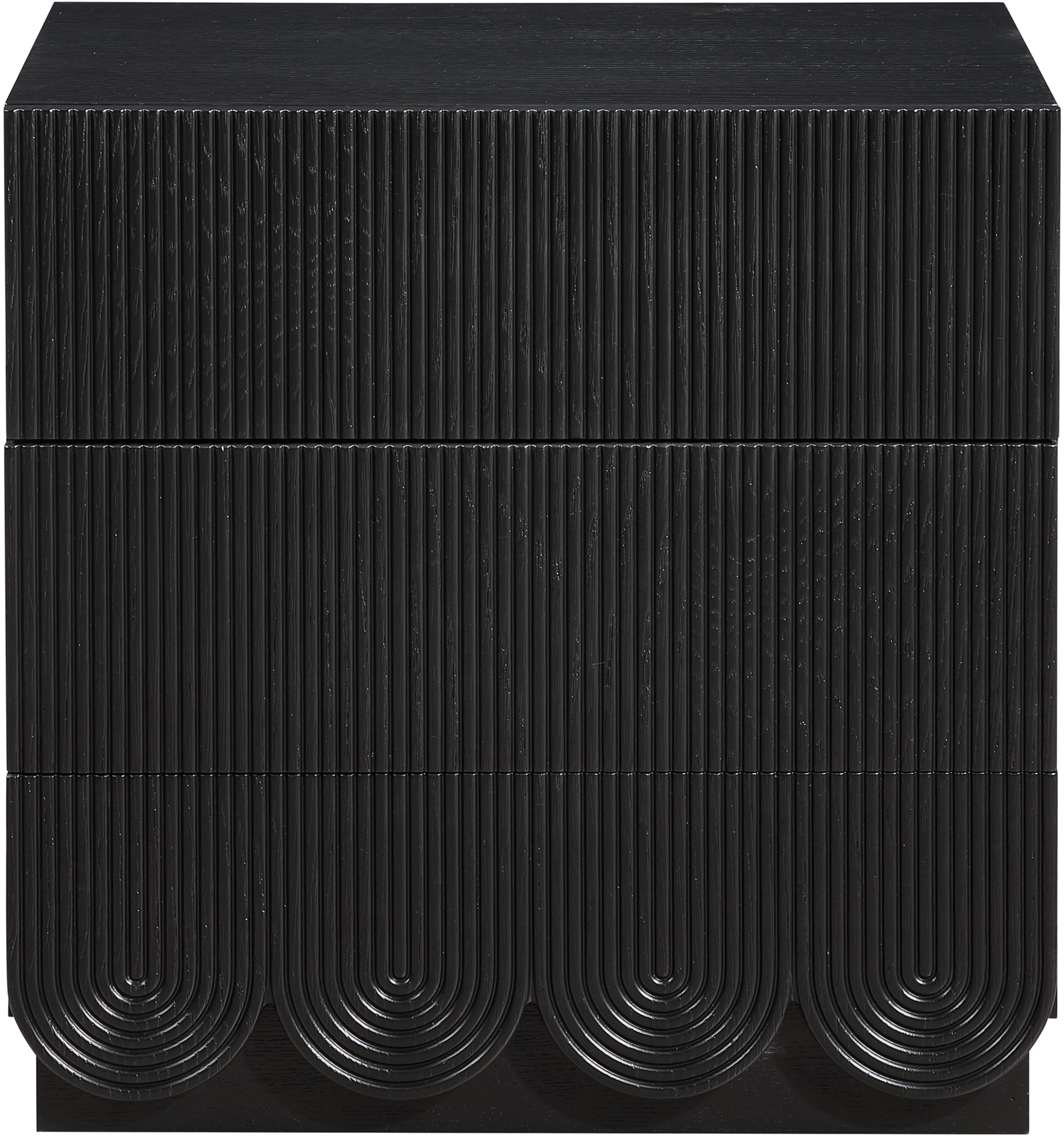 Scallop - Night Stand - Black