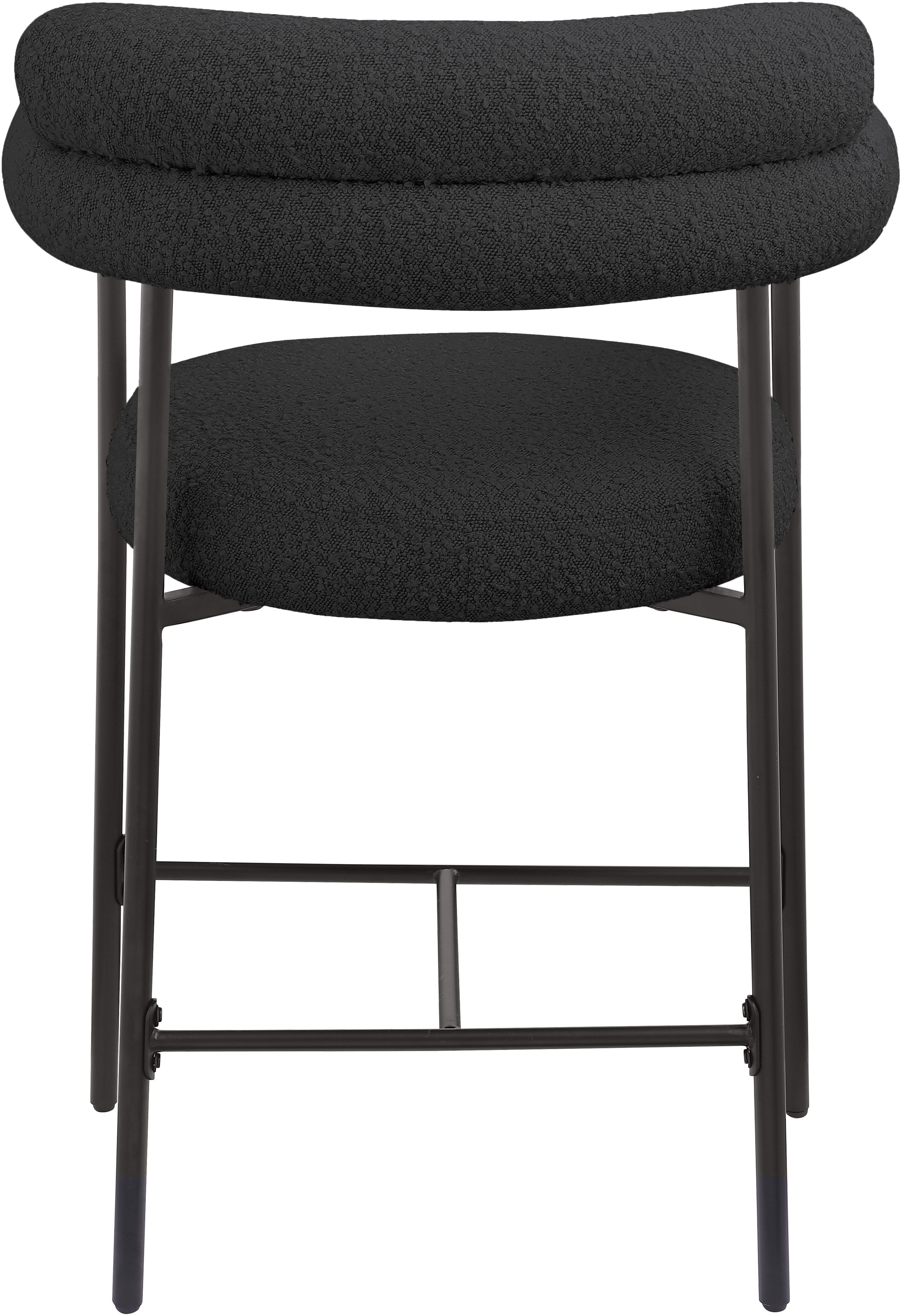 Blake - Counter Stool With Black Base (Set of 2) - Black