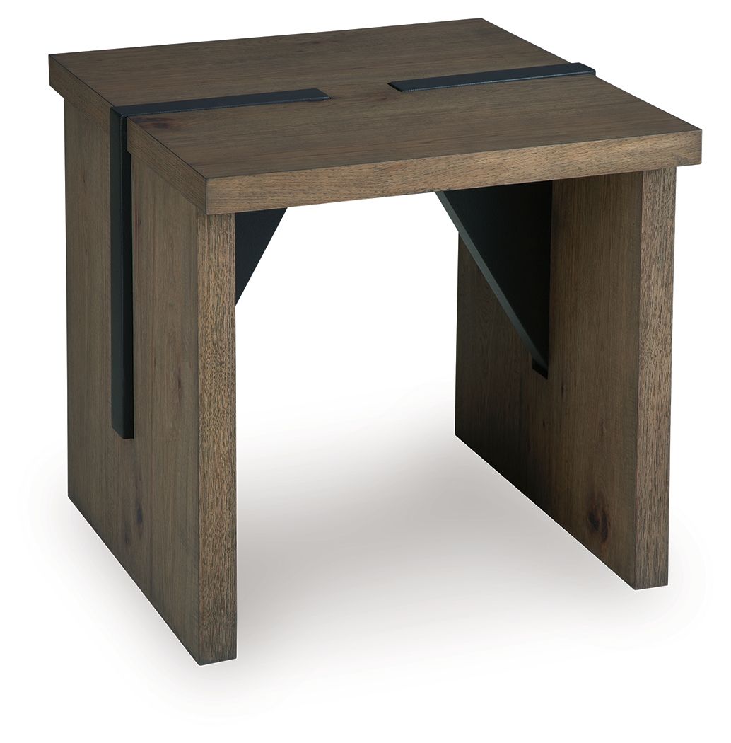 Ashley Furniture Kandinew - Square End Table - Light Brown - Image 6