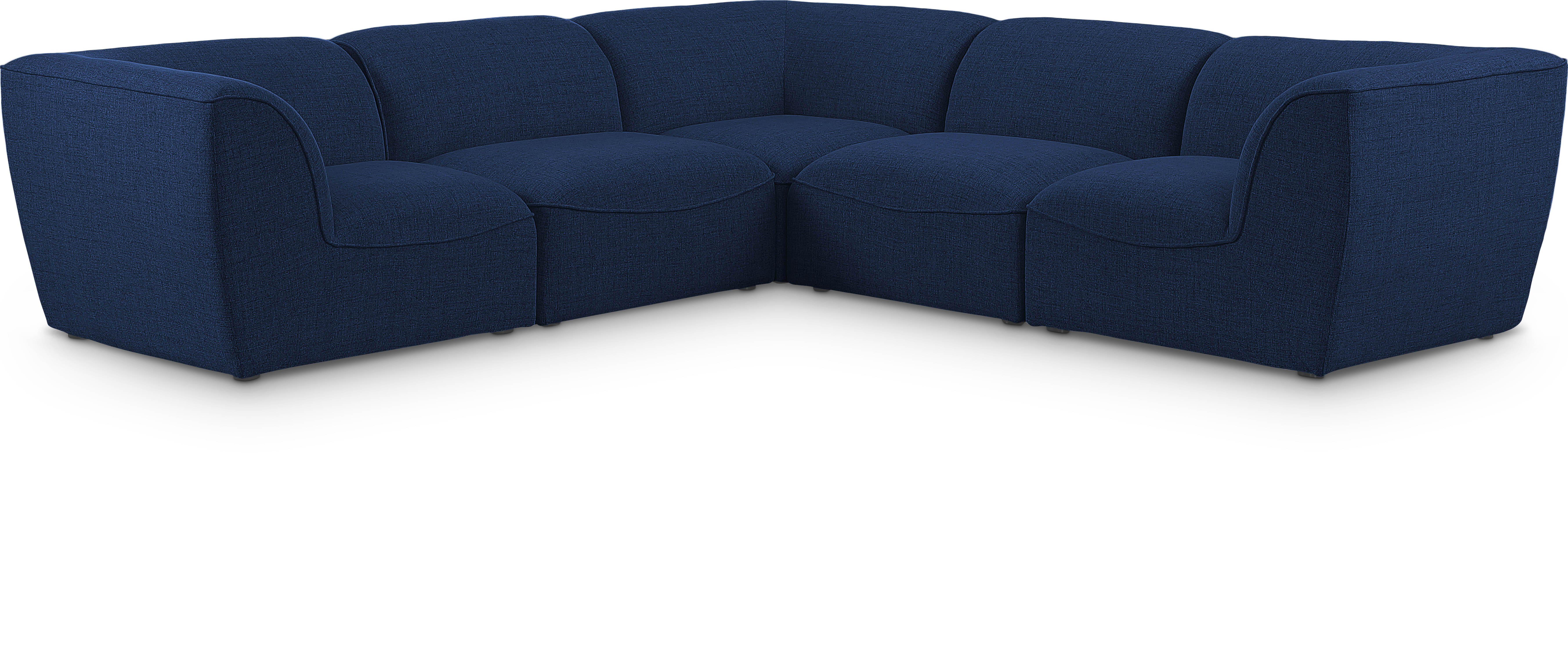 Miramar - 5 Piece Modular Croner Sectional - Navy