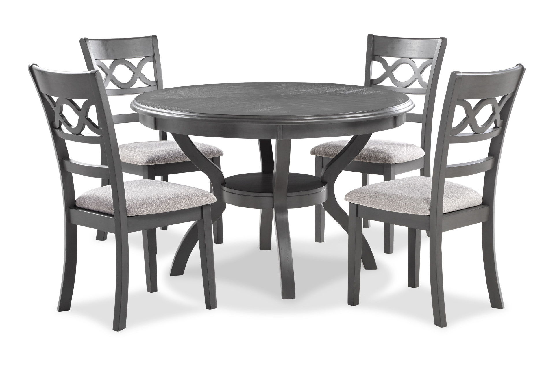 Cori - 5 Piece Round Dining Set - Gray