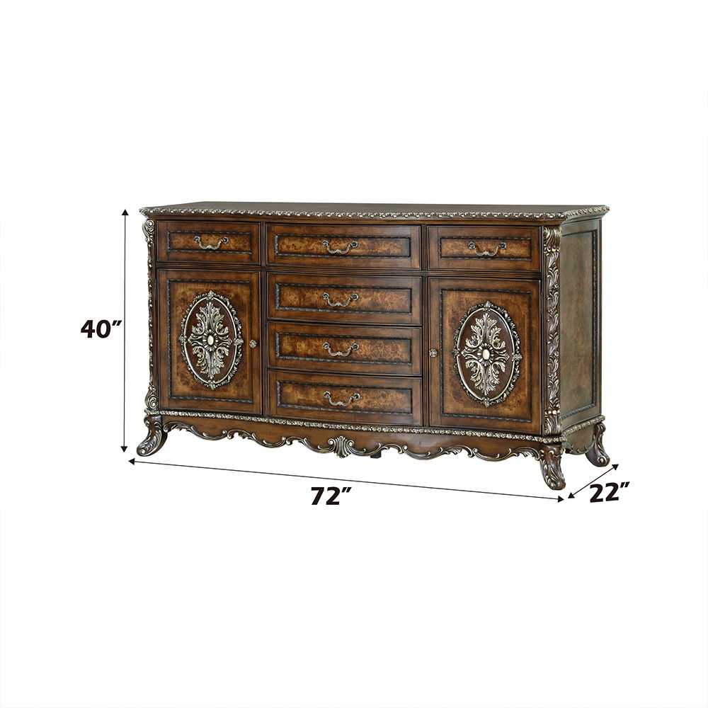 Devany - Dresser - Cherry, dark brown, view 7