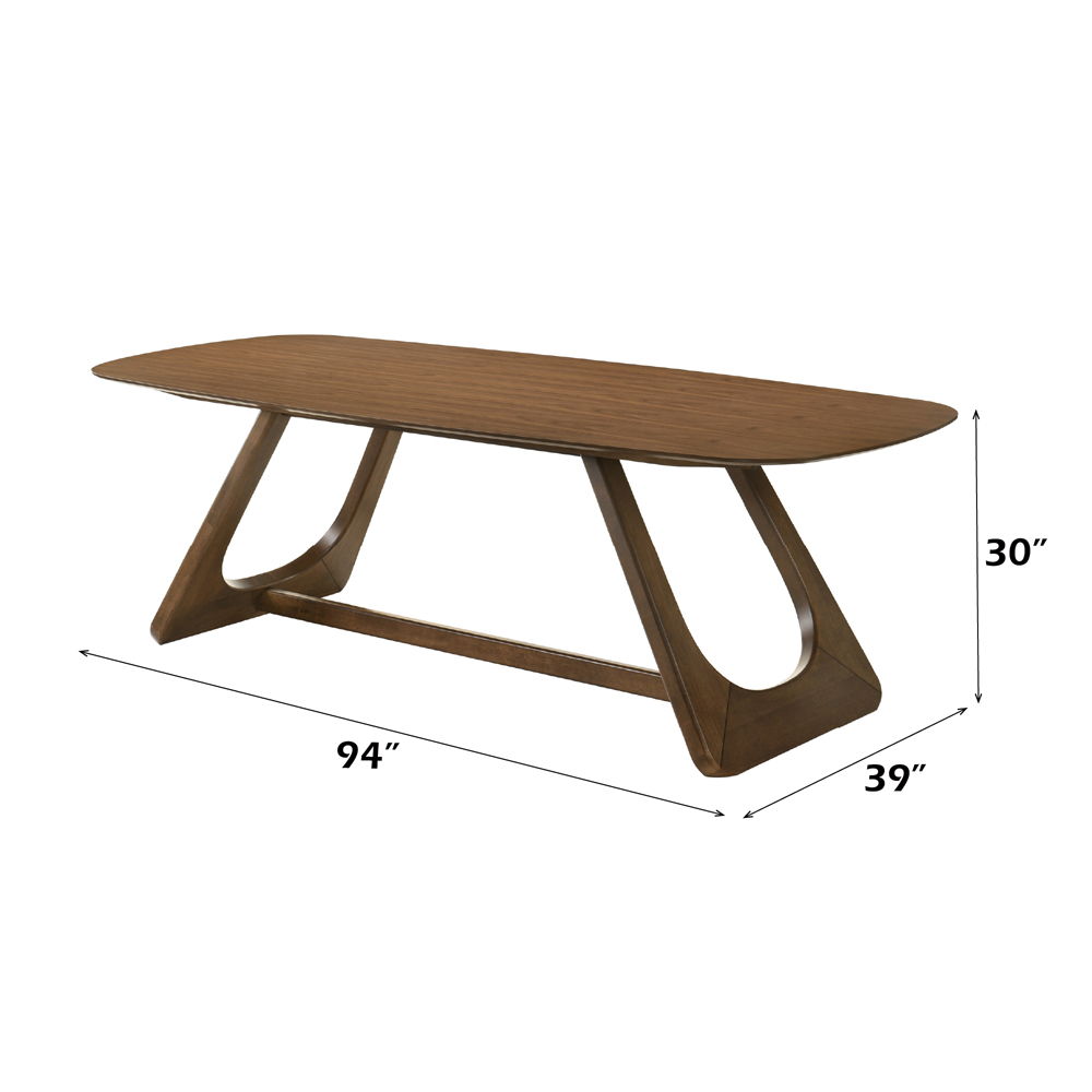 Hoyte - Dining Table - Walnut, dark brown, view 3