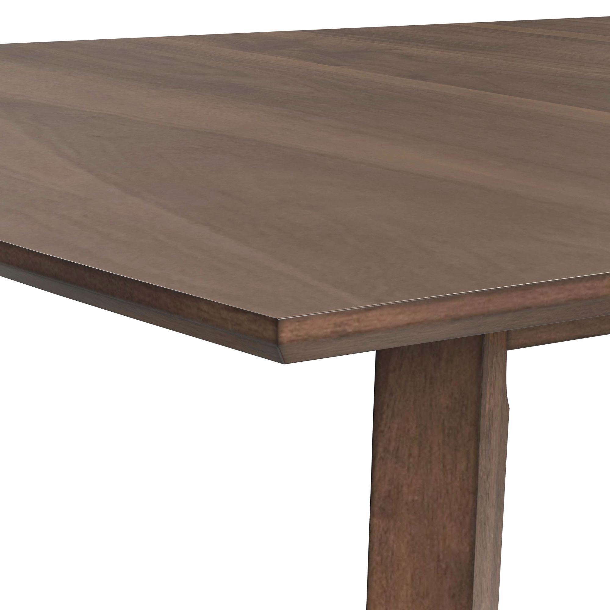 Santa Barbara - 7 Piece Standard Height Dining Set (Rectangular Table And Six Fabric Chairs) - Walnut / Denim Blue