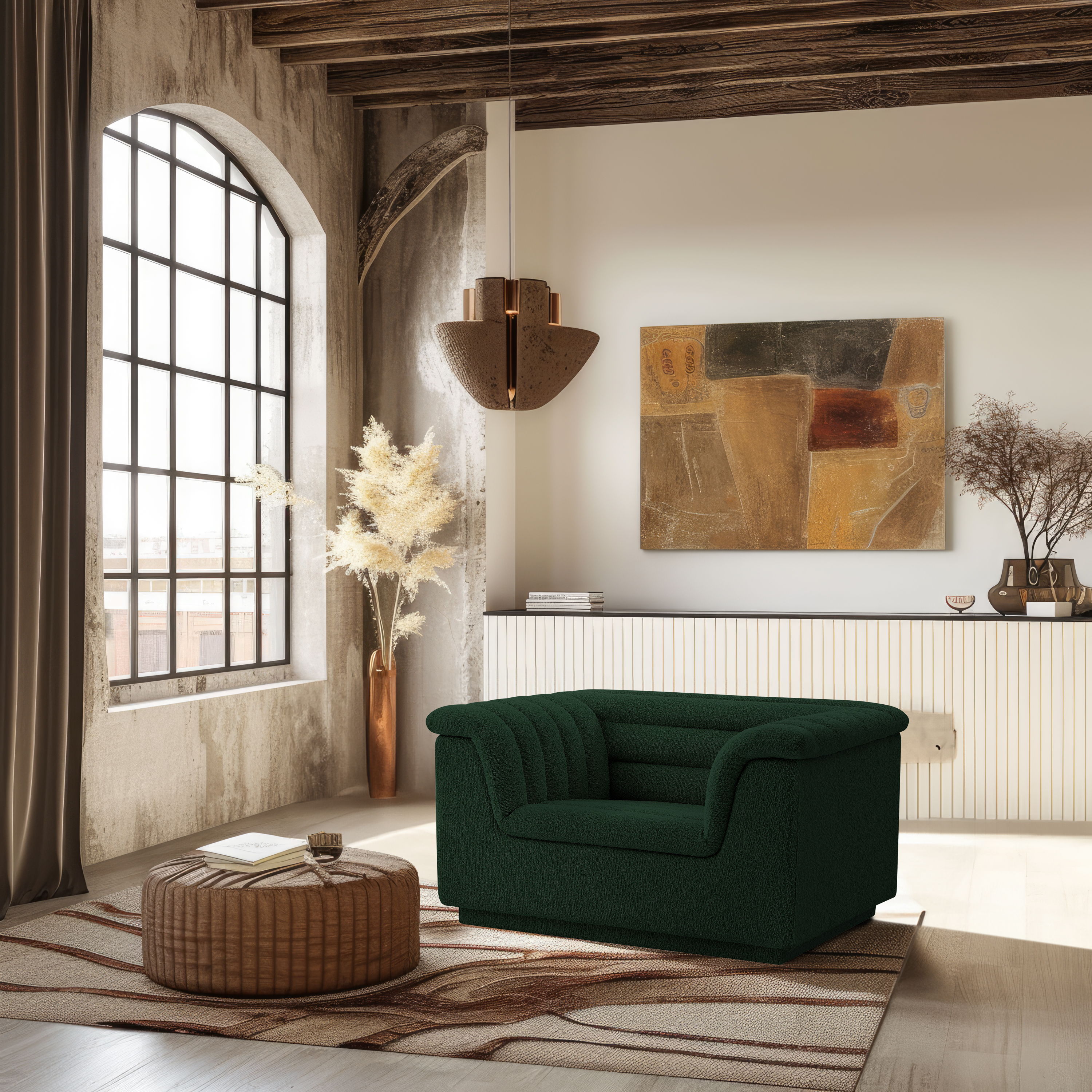 Cascade - Boucle Chair - Green
