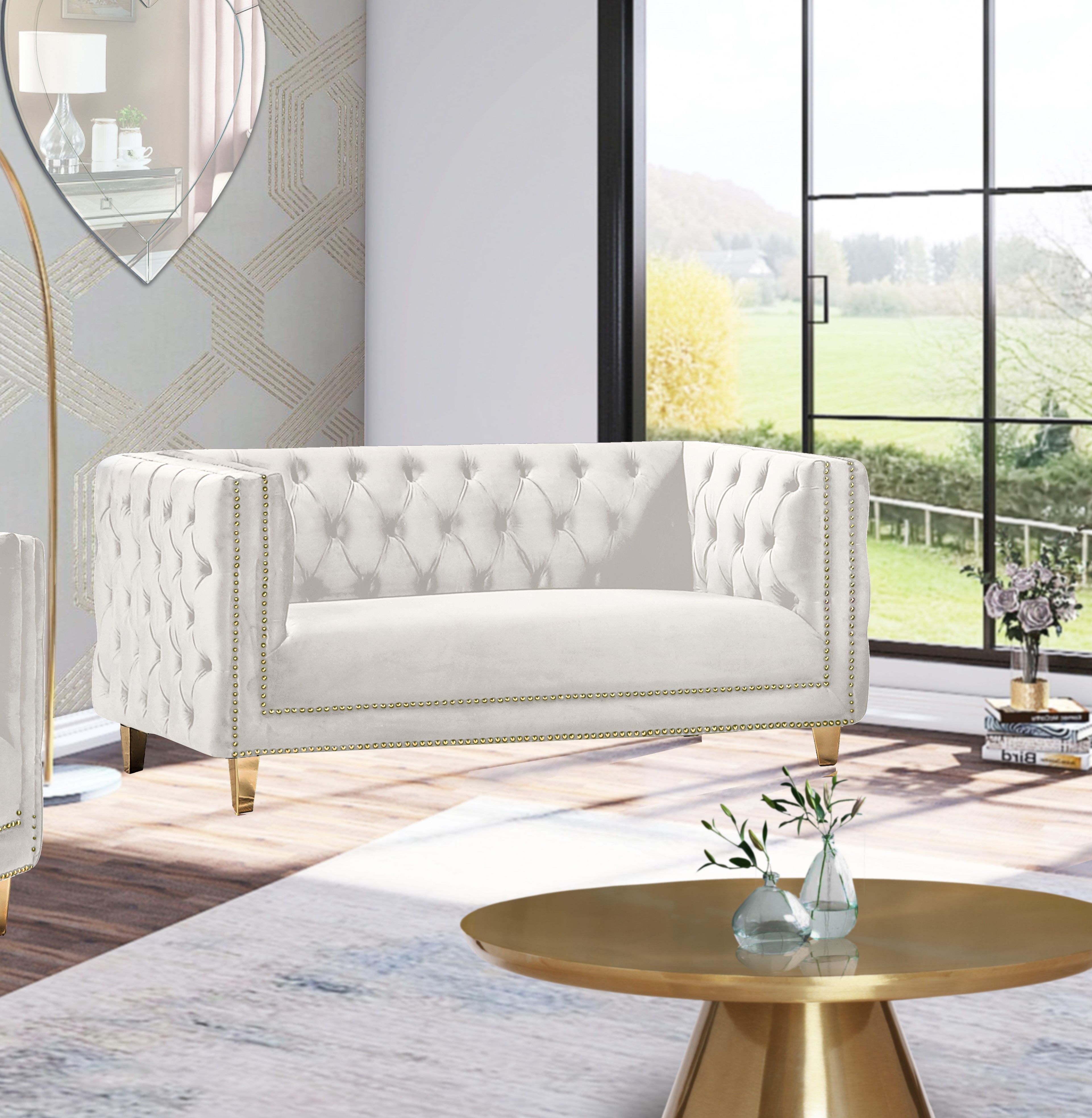 Michelle - Loveseat - Cream