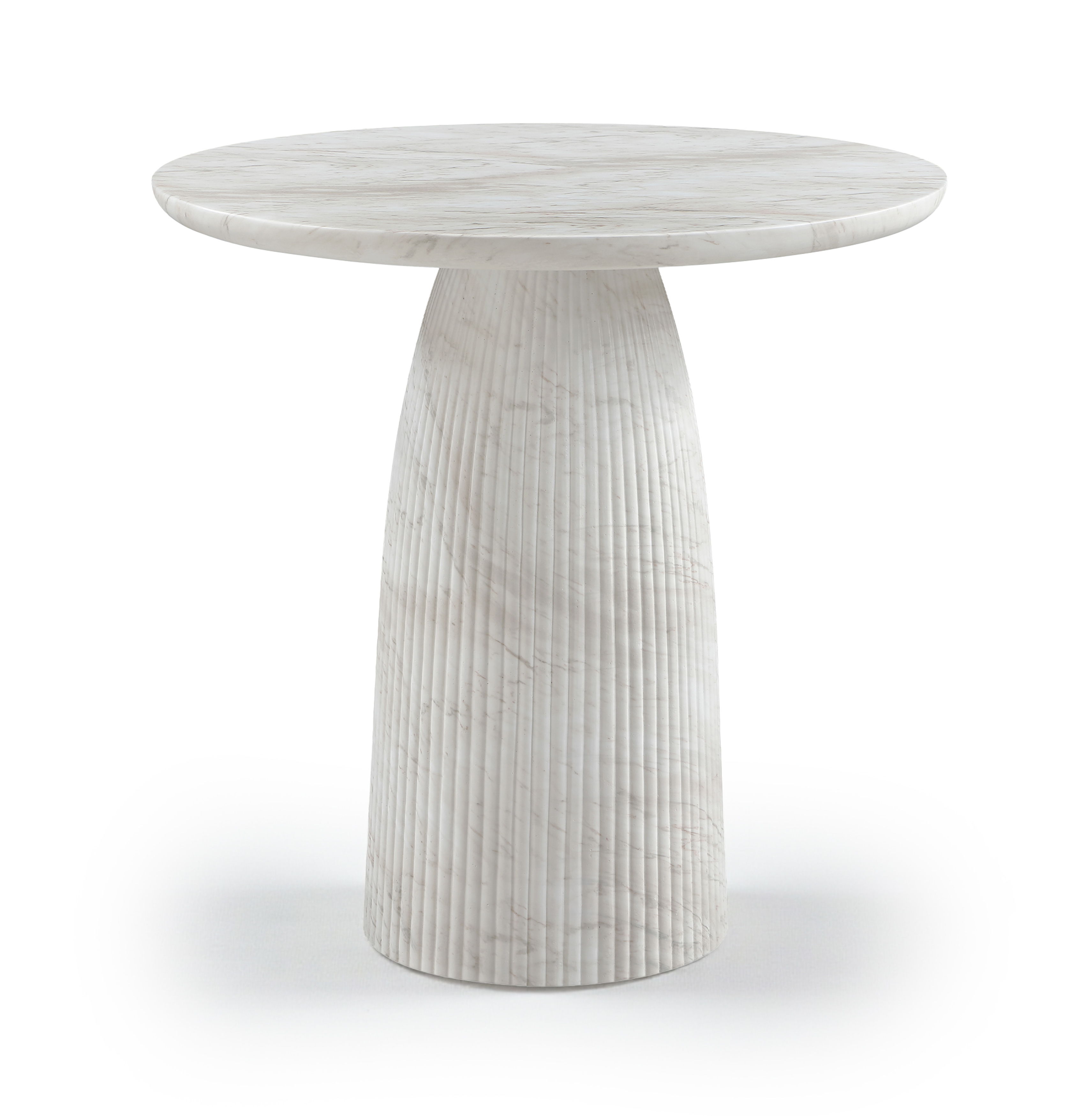 Venosa - 36" Concrete Indoor / Outdoor Counter Height Table - White