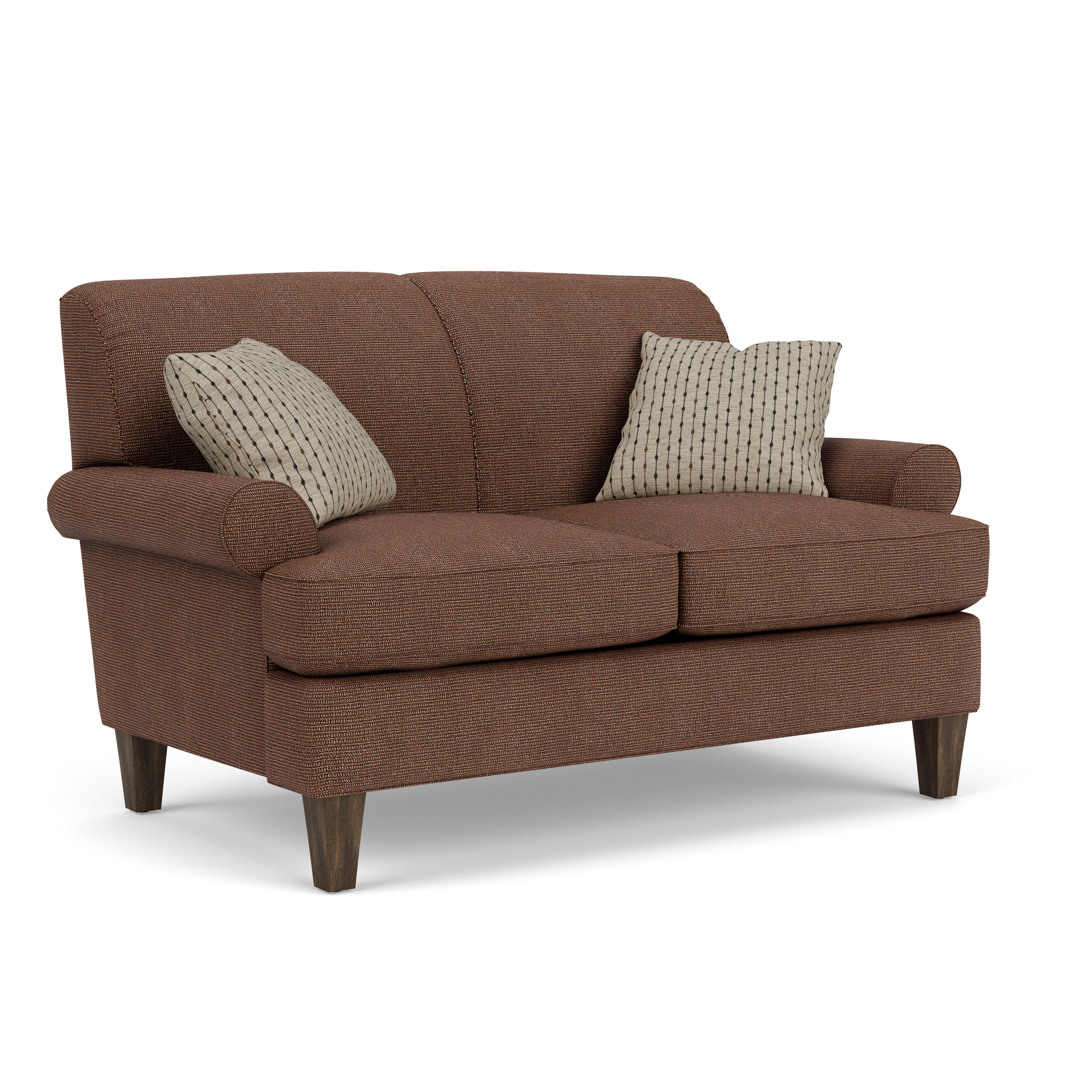Venture - Fabric Loveseat, white, view 2