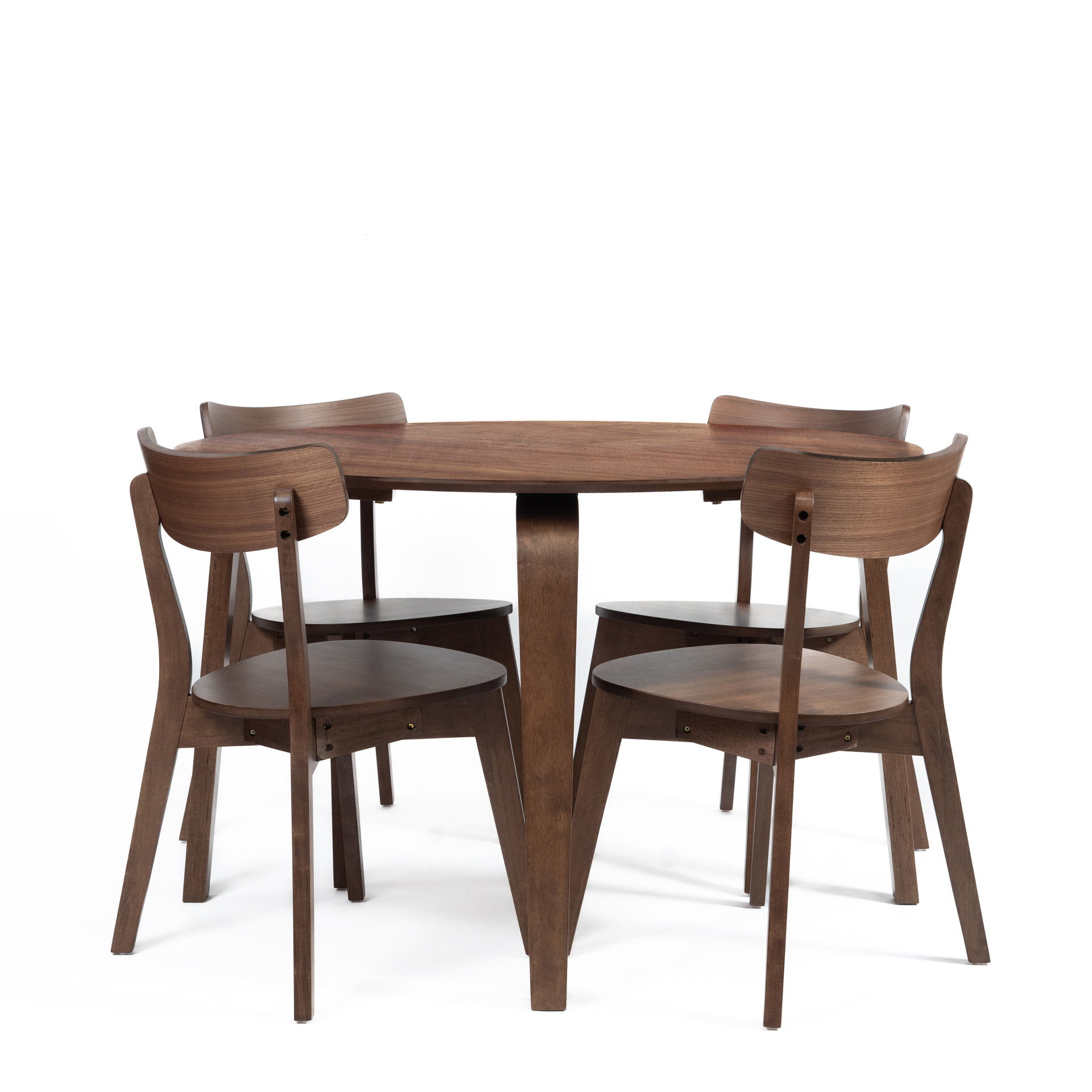 Gabby - Round Table Legs - Walnut