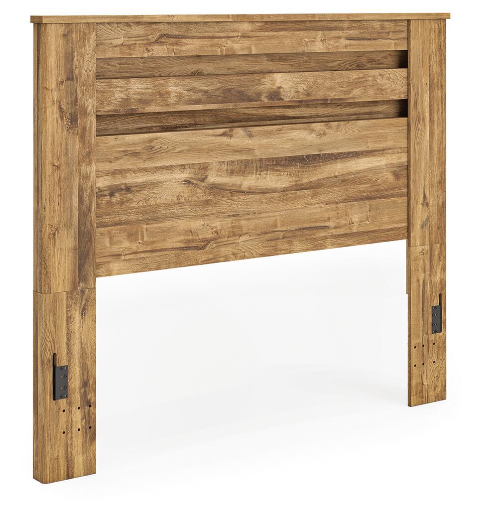 Maystonna - Queen Panel Headboard - Brown, light brown, view 3