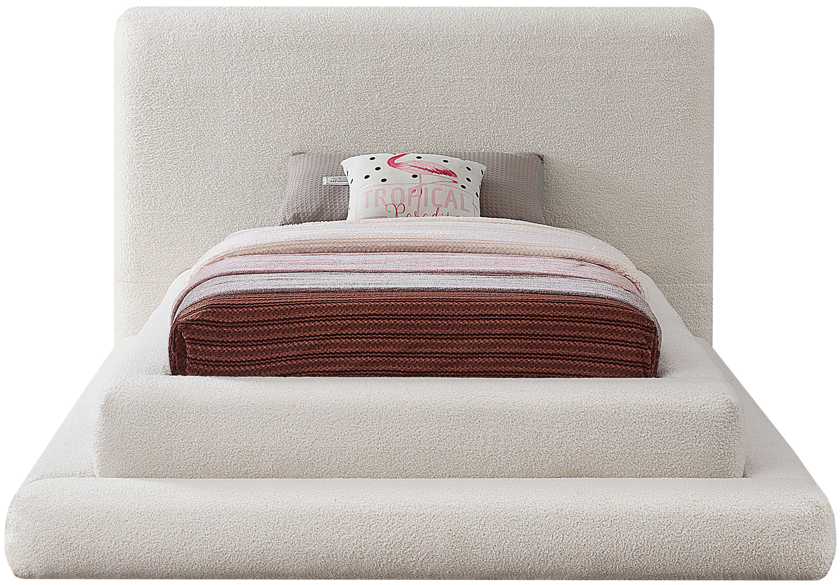 Dane - Twin Bed - Cream