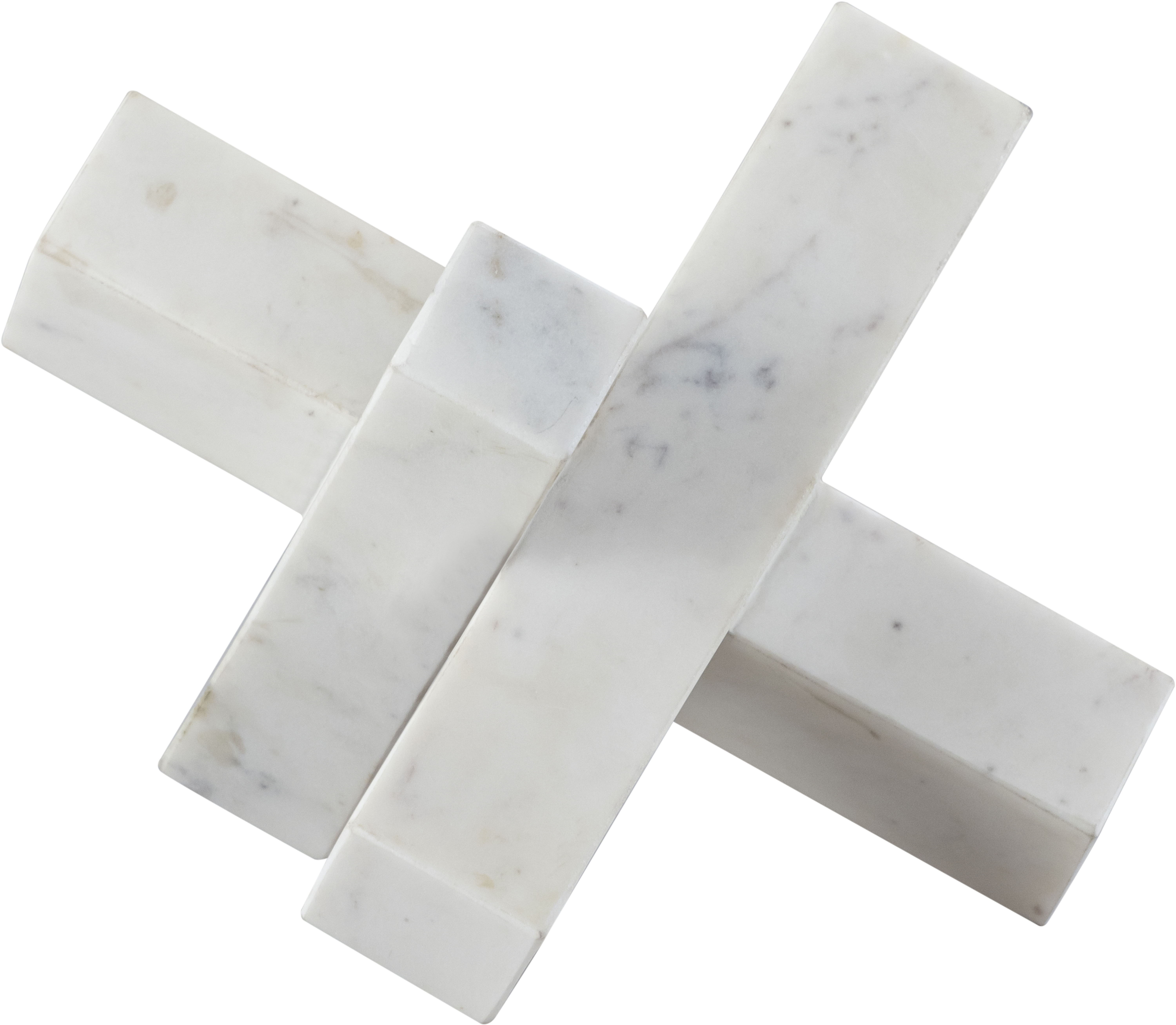 Stix - Marble Decorative Object - White