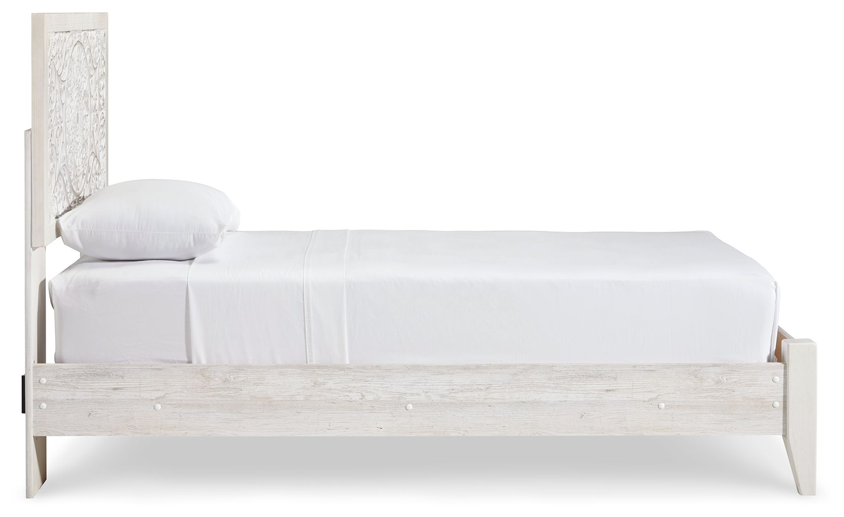 Ashley Furniture Paxberry - Twin Panel Bed - Whitewash - Image 7