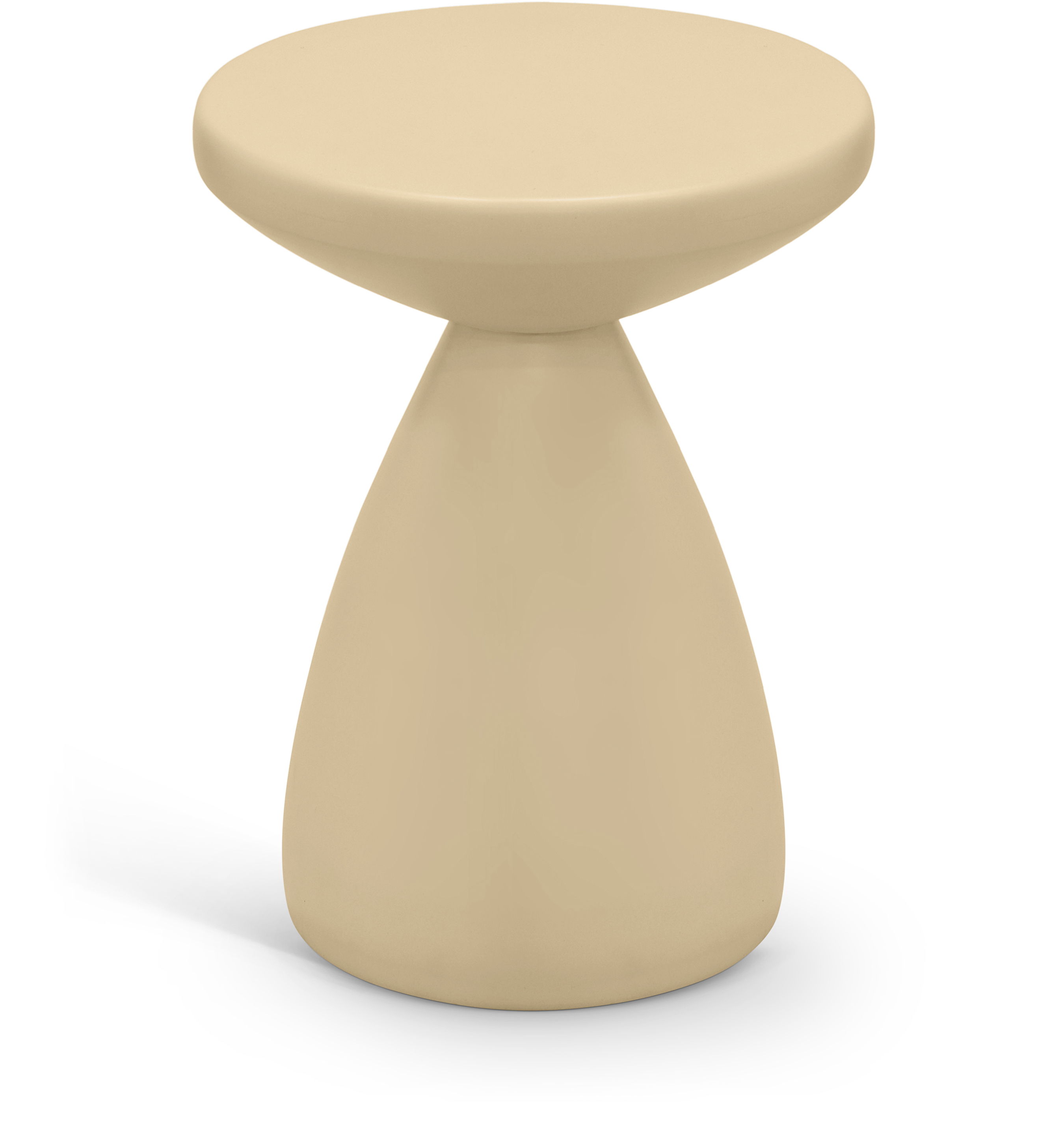 Anika - Iron End Table - Beige