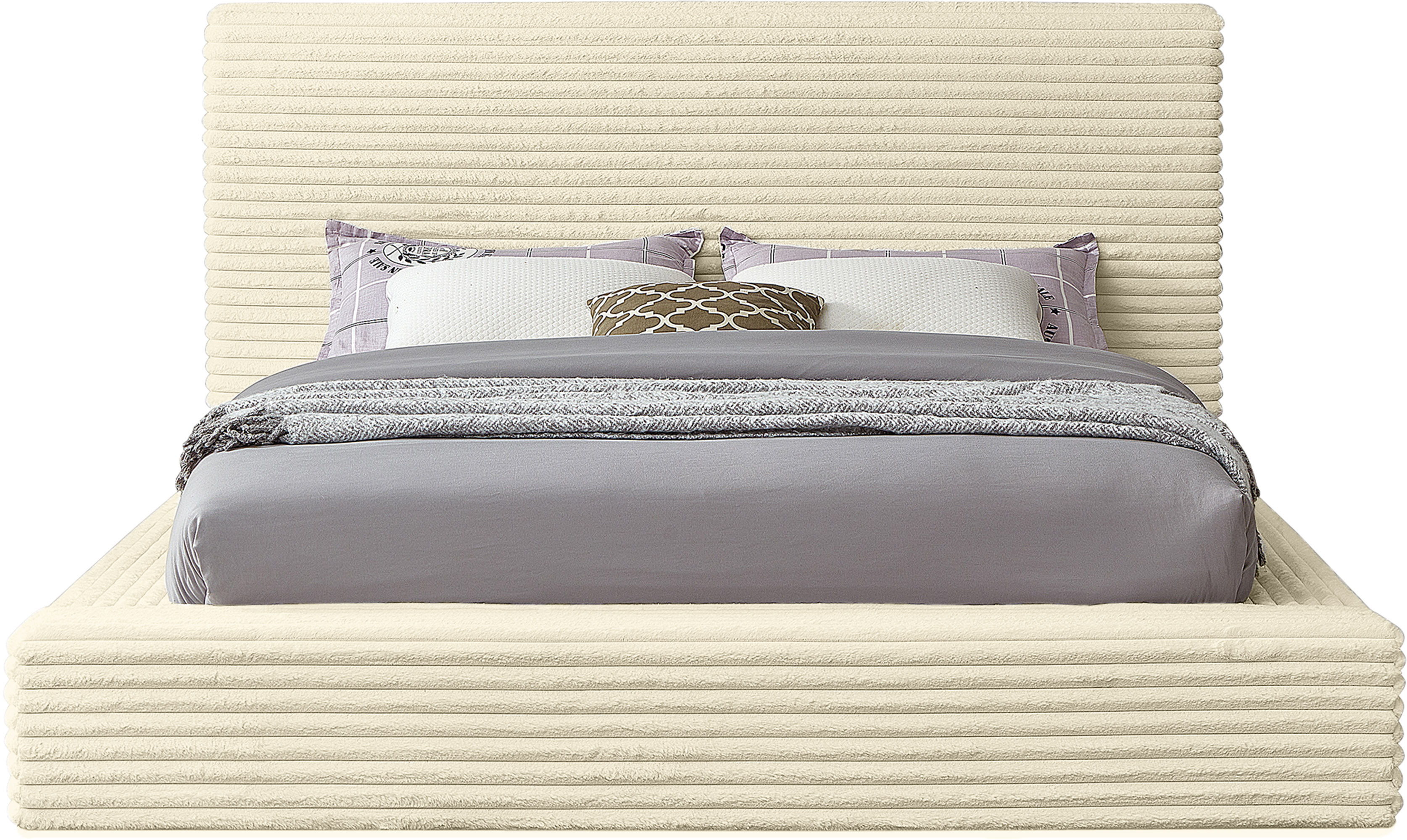 Dexter - Queen Bed - Cream