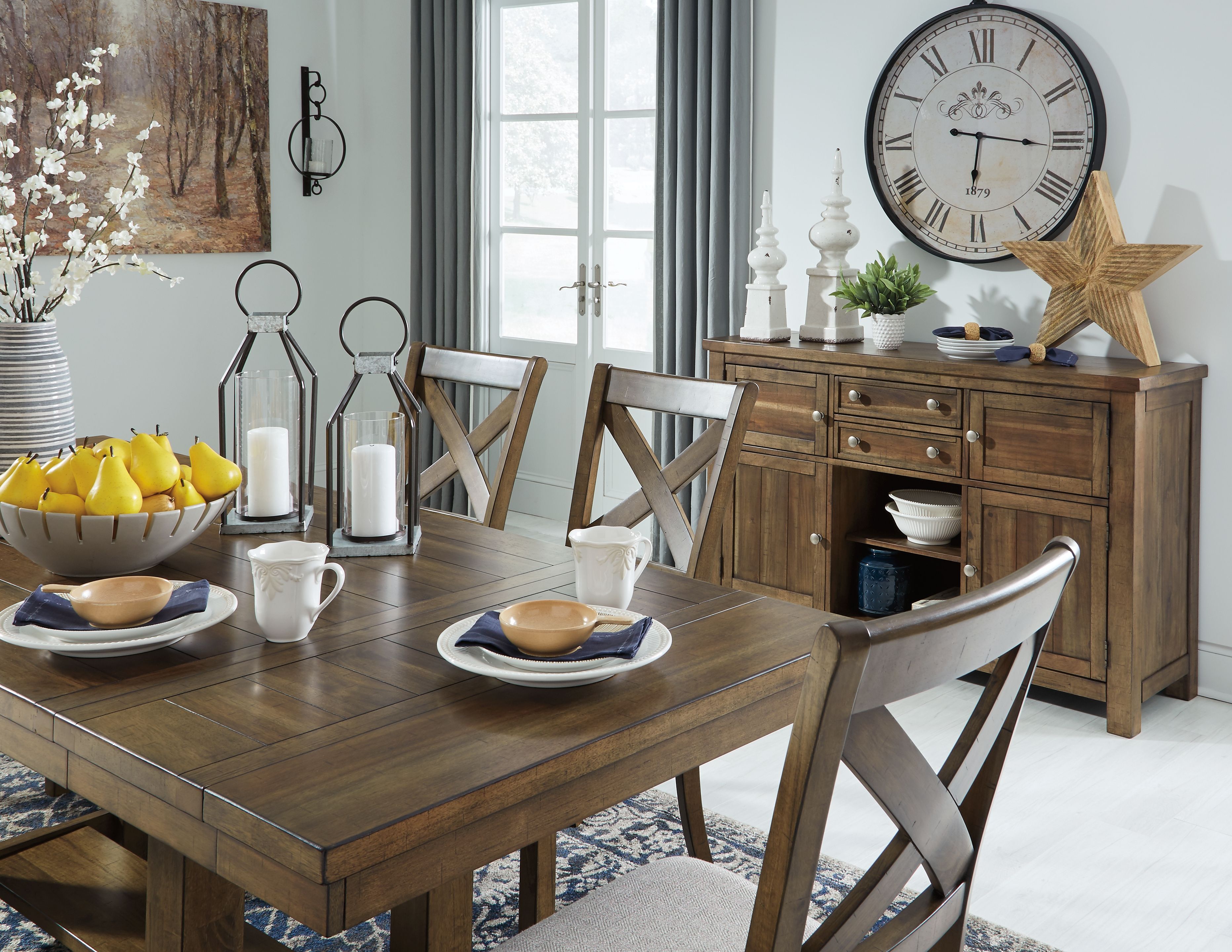 Ashley Furniture Moriville - Rectangular Dining Room Extension Table - Grayish Brown - Image 11