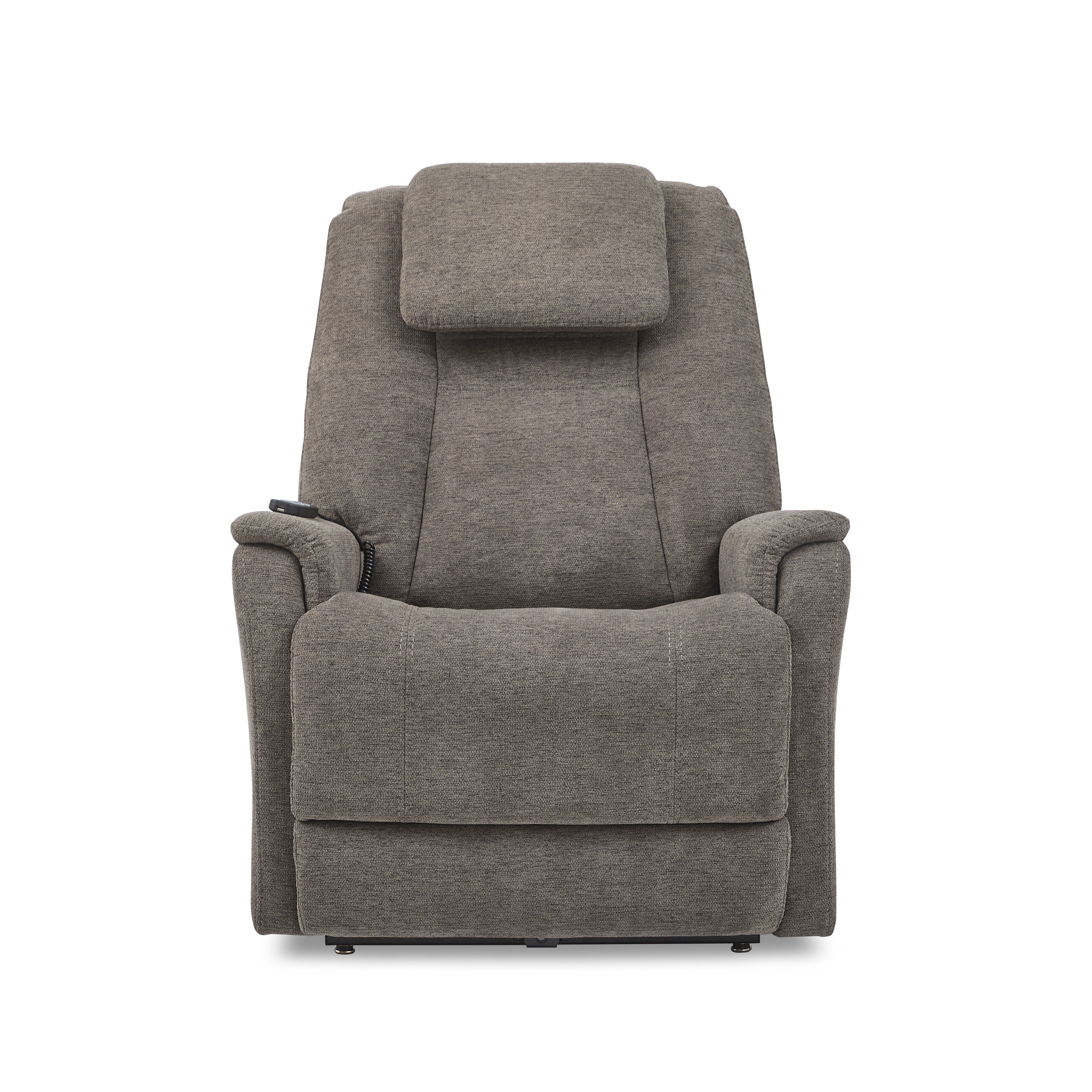Zecliner Model 3+ - Power Rocking Sleep Recliner With Power Headrest, Lumbar, Heat & Massage - Dark Gray, dark gray, view 3
