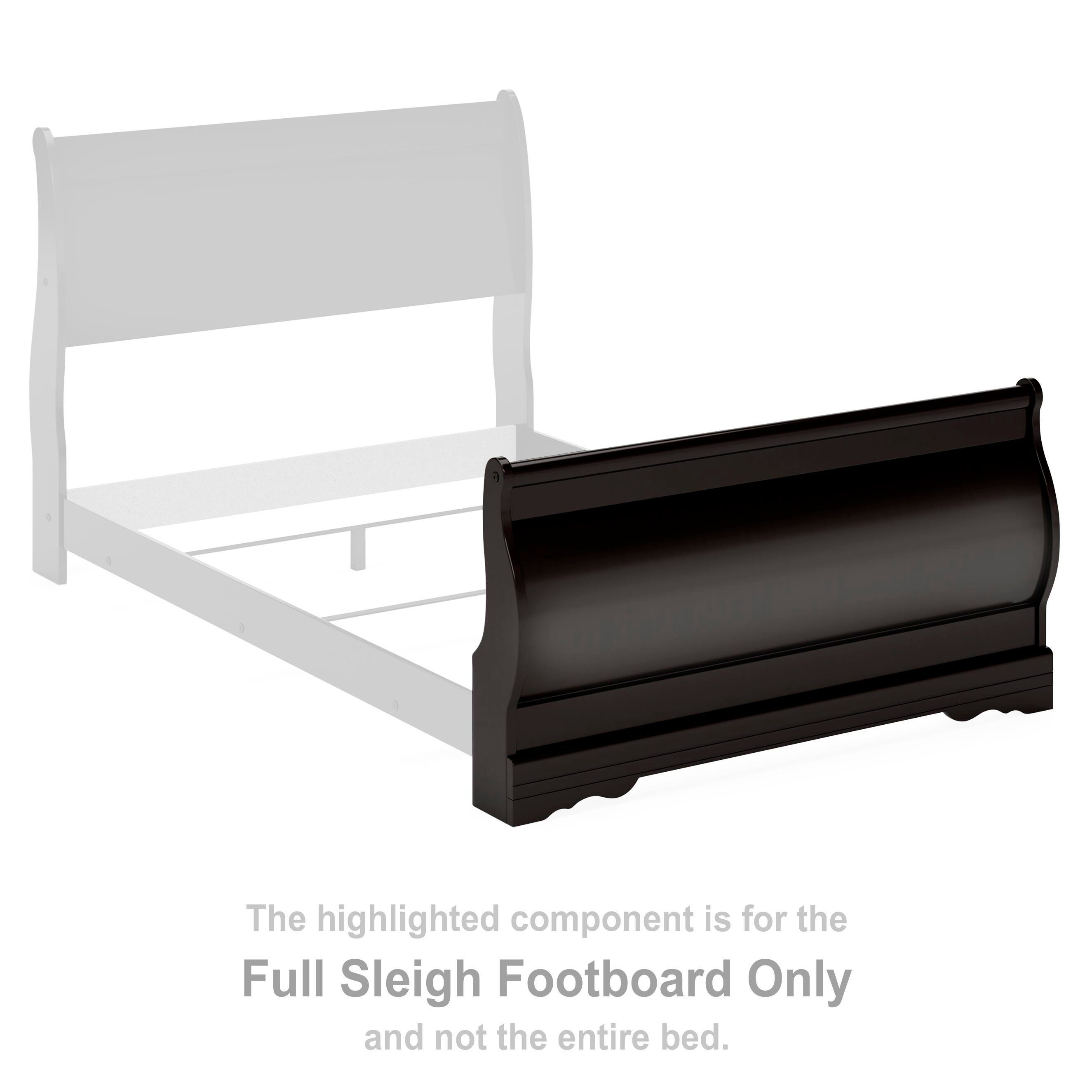 Huey Vineyard – Full Sleigh Footboard – Black