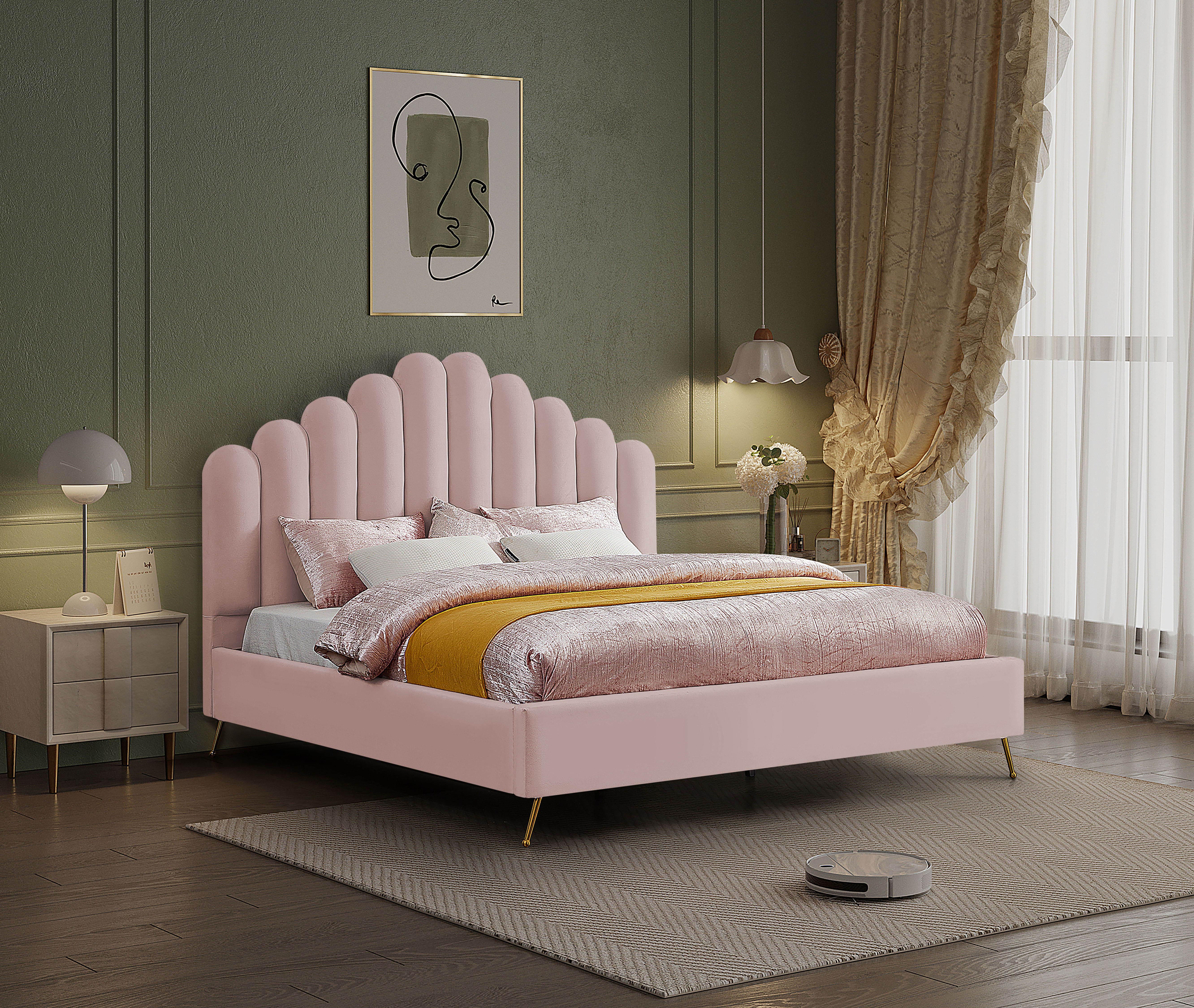 Lily - King Bed - Pink