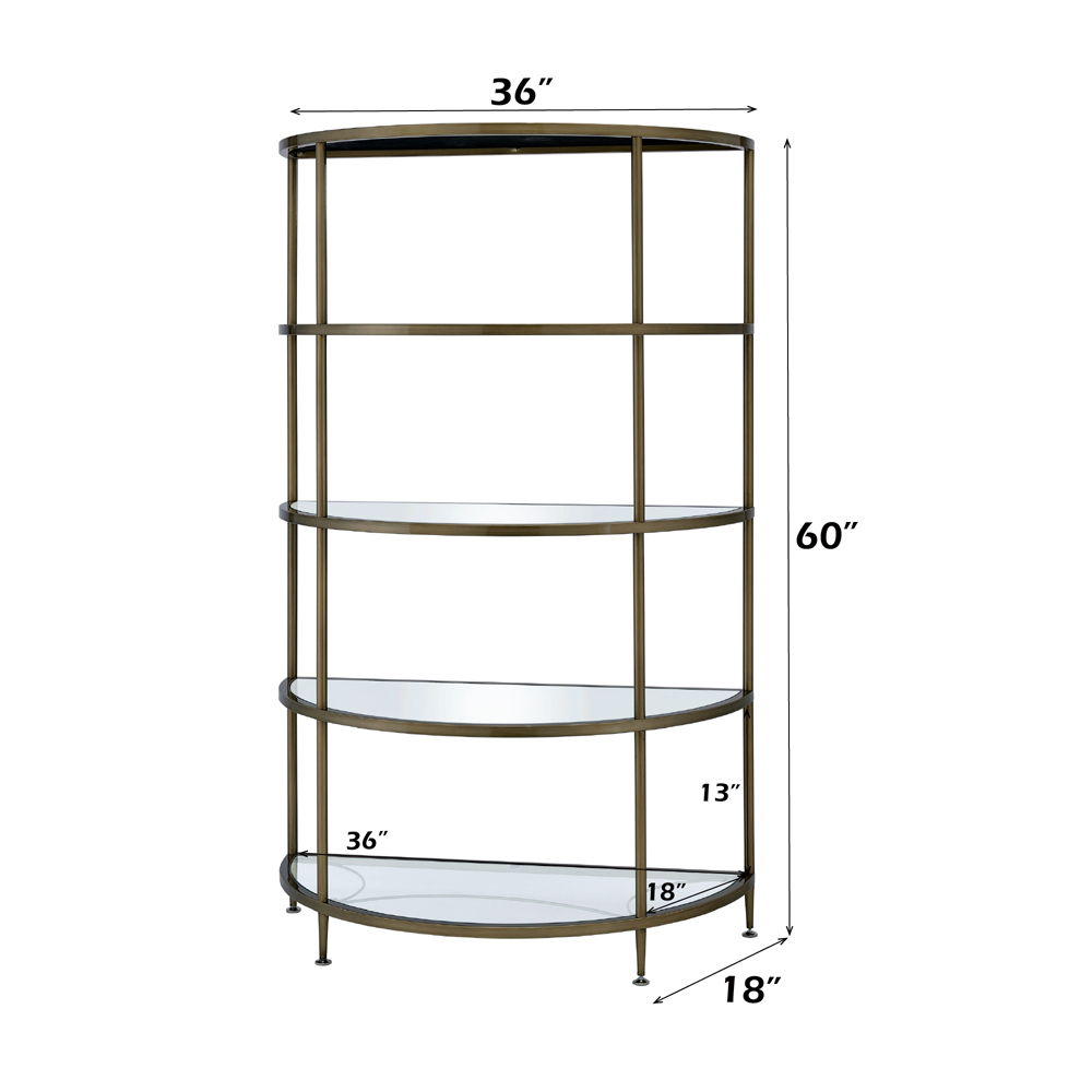 Aditya - Rack - Mirrored, gold, view 3