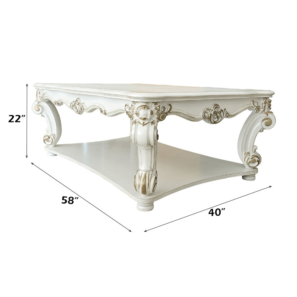 Vendome - Coffee Table - Antique Pearl, white, view 7