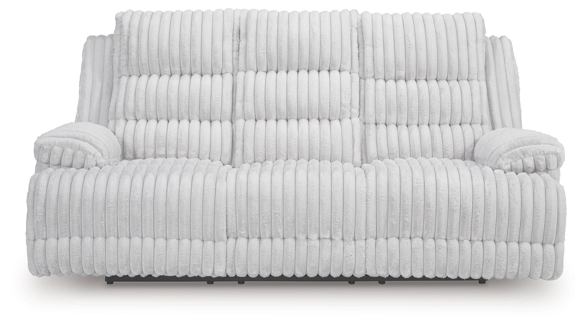 Rhines Falls - Reclining Power Sofa With Drop Down Table - Alloy